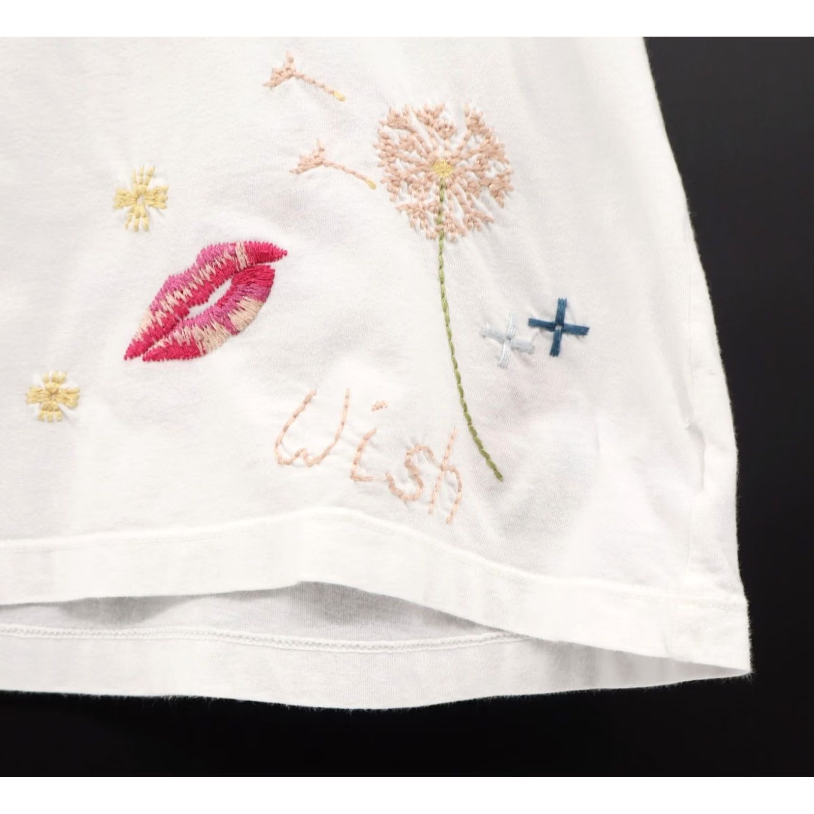 Johnny Was Johnny Was Embroidered Tee White Sz S Women's Puff Sleeve Boho Chic Size 28" / US 6 / IT 42 - 3 Thumbnail