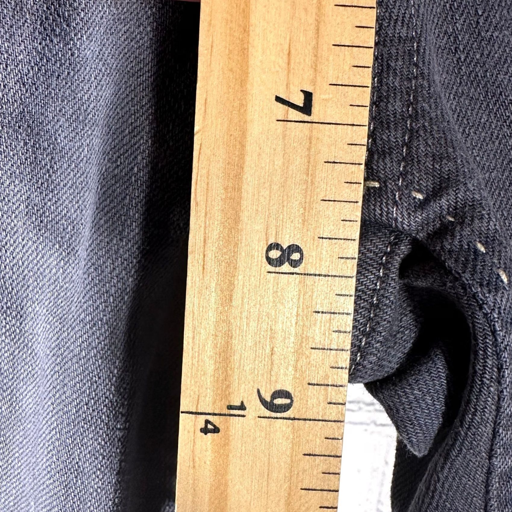 Citizens Of Humanity Citizens of Humanity Womens Bootcut Jeans Faded Black Distressed 5-Pocket Low Rise 29 Bk Denim 35 Inseam Distressed Womens Jeans Size 29" - 3 Thumbnail
