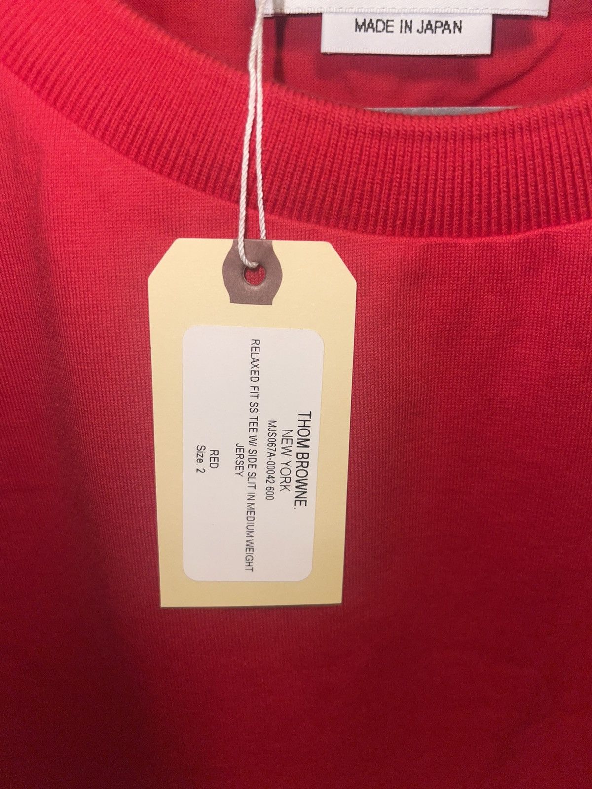 Thom Browne Thom Browne Relaxed fit tee in Red Size US M / EU 48-50 / 2 - 4 Thumbnail