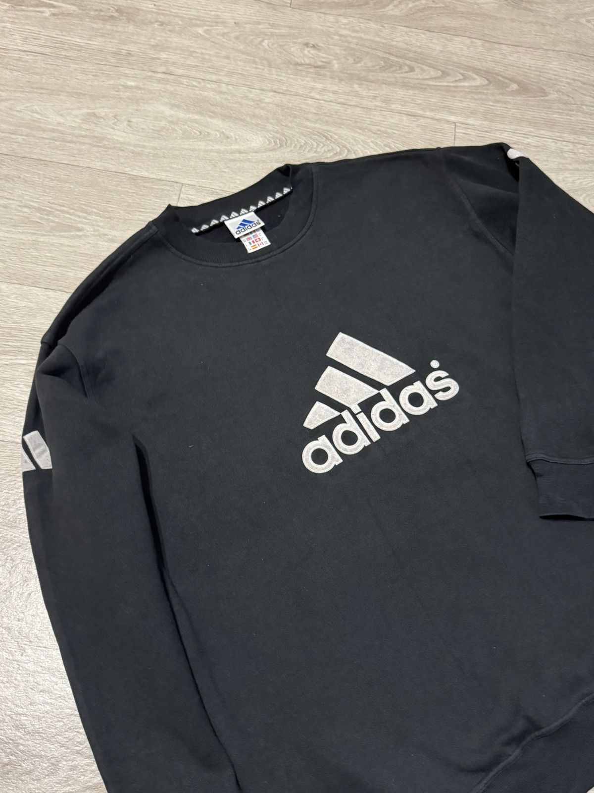 Adidas 🔷Rare Vintage Adidas Big Logo Sweatshirt 90s🔷 Size US XL / EU 56 / 4 - 3 Thumbnail