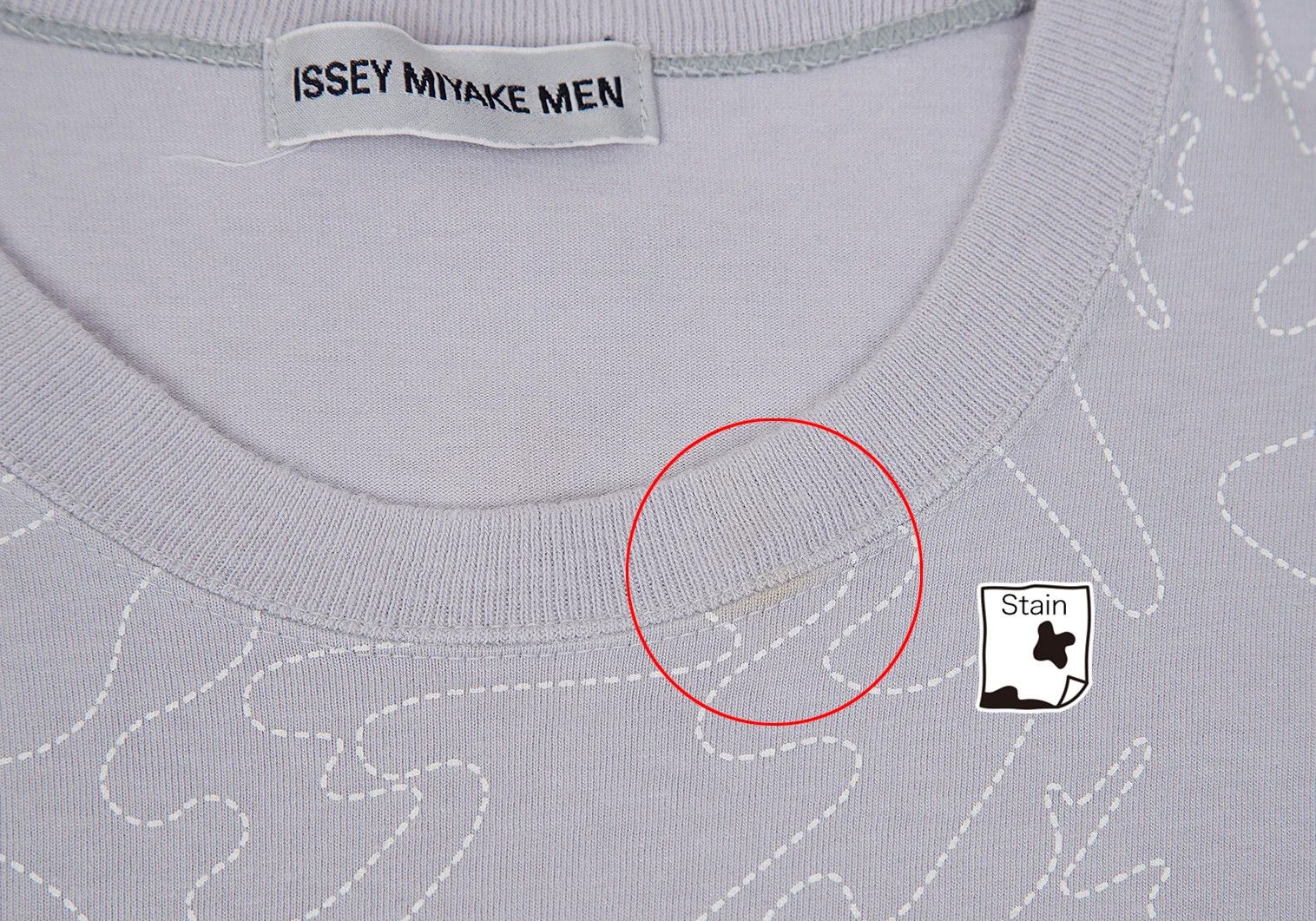 Issey Miyake Embroidered Mushroom T-Shirt in Gray Size L Size US L / EU 52-54 / 3 - 3 Thumbnail