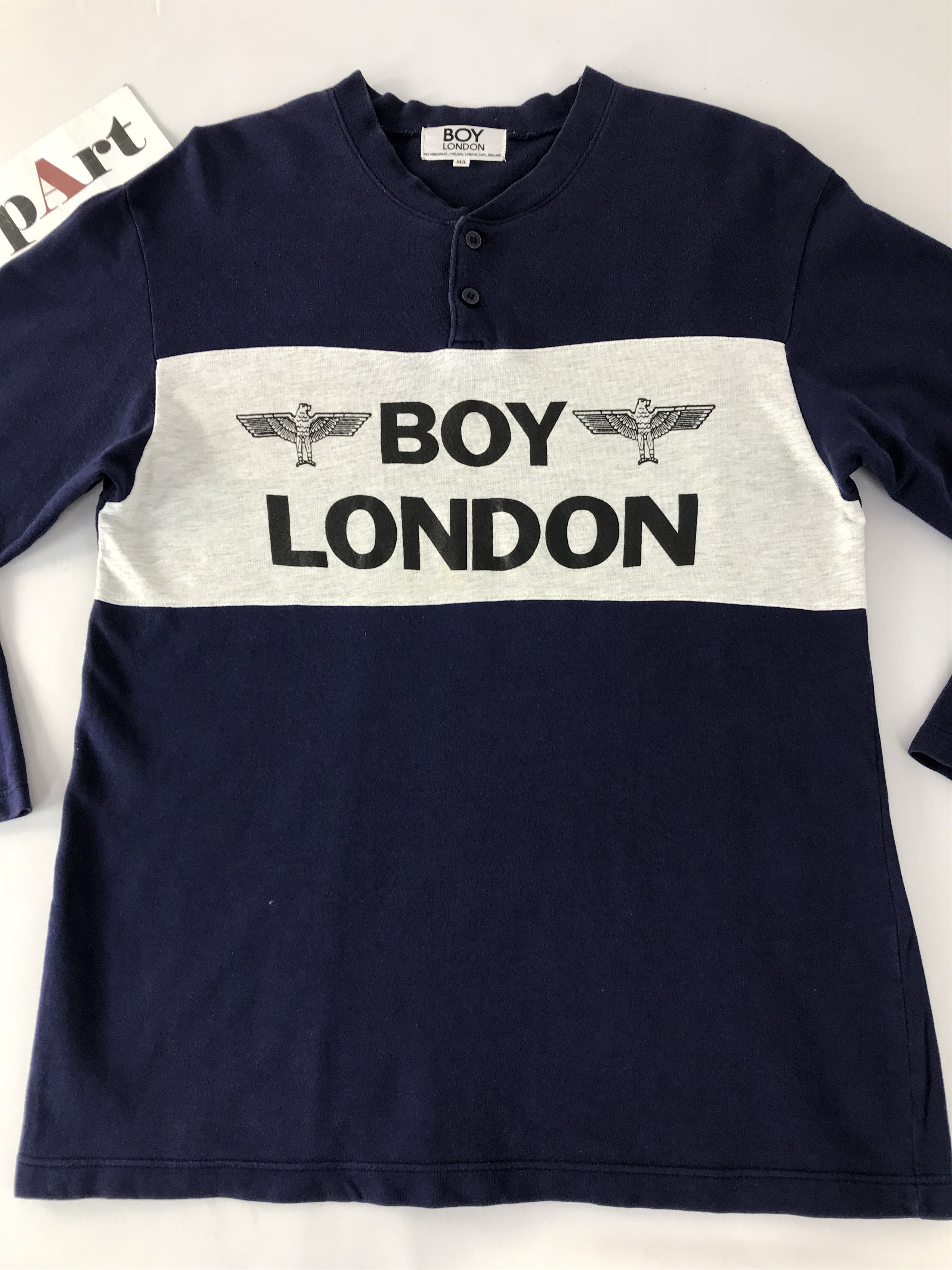 Boy London Boy London Big Logo Half Button Long Sleeve T.Shirt Size US M / EU 48-50 / 2 - 3 Thumbnail