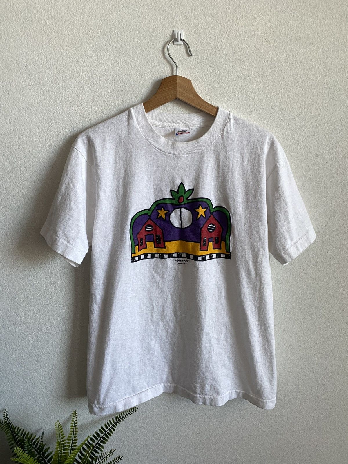 Vintage Vintage 90s Single Stitch Art Tee Size US L / EU 52-54 / 3 - 1 Thumbnail