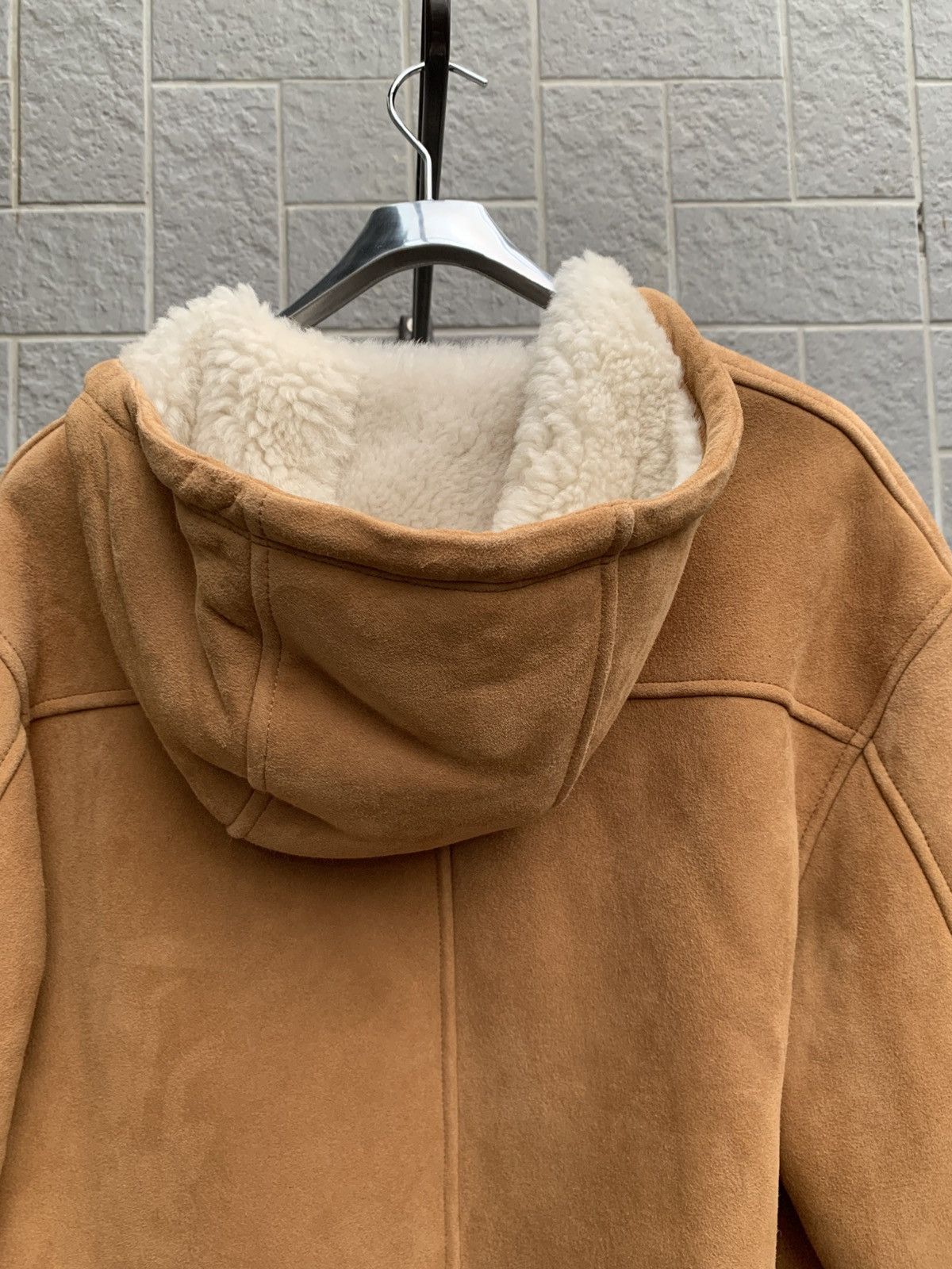 Loewe Hooded Leather Jacket Beige Size US M / EU 48-50 / 2 - 5 Thumbnail
