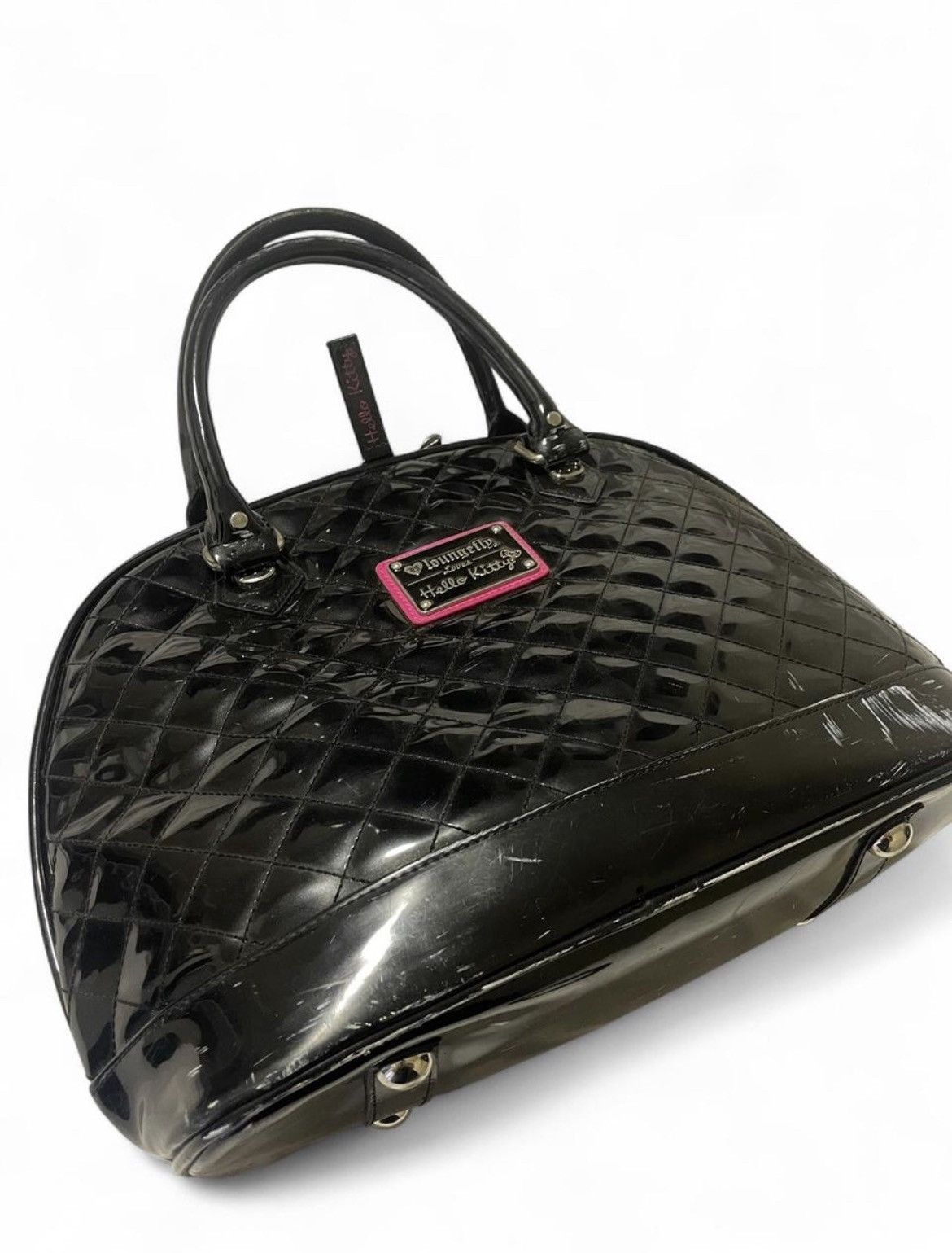 Vintage Vintage Hello Kitty Black n pink bag w Pink Interior inside Size ONE SIZE - 2 Thumbnail