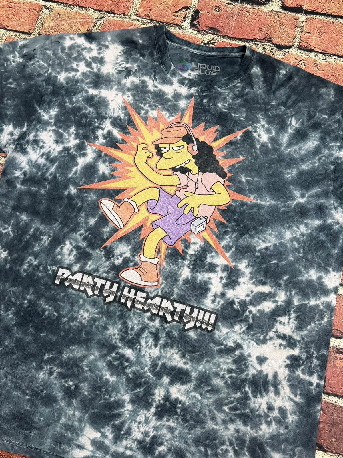 Liquid Blue The Simpsons Otto Mann Liquid Blue Tie Dye Tee Party Hearty Size US XXL / EU 58 / 5 - 4 Thumbnail
