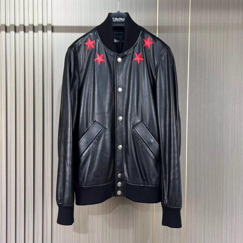 Givenchy Givenchy Five-star leather baseball jacket 2506-Nextarrow Size US S / EU 44-46 / 1 - 1 Thumbnail