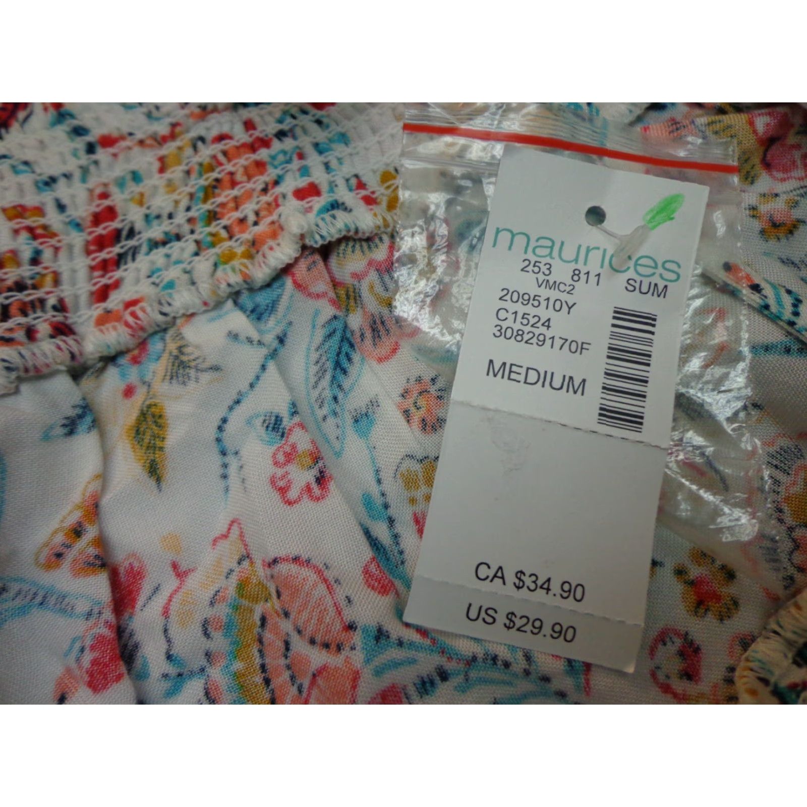Vintage **Women's Medium Floral Spaghetti Strap Pullover** User: Women's Medium Floral Spaghetti Strap Pullover NEW Size M / US 6-8 / IT 42-44 - 3 Thumbnail