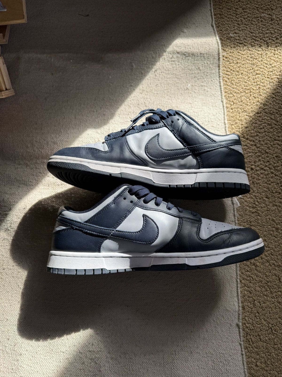 Nike Nike Dunk Low Retro Georgetown Size US 11 / EU 44 - 2 Thumbnail