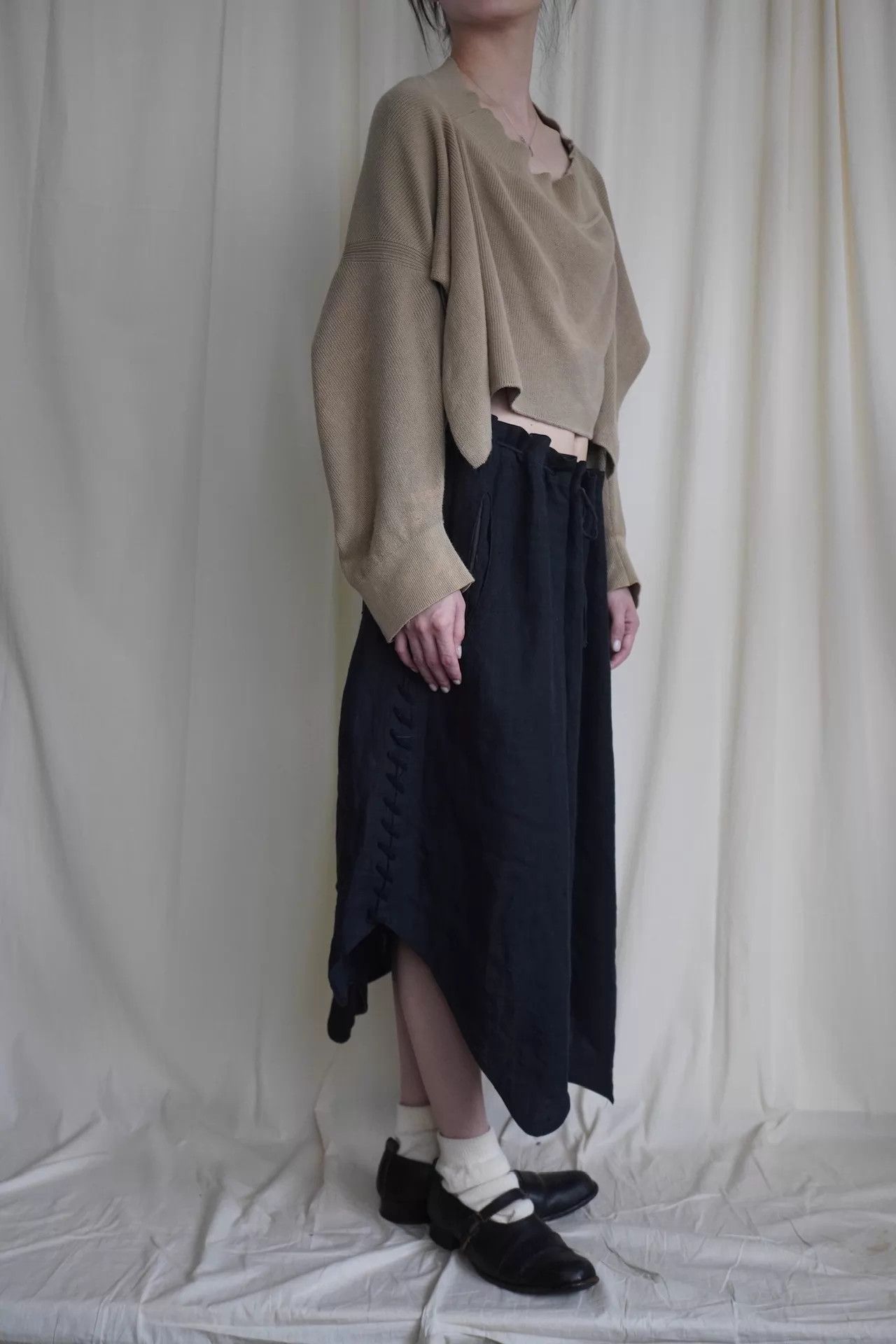 Issey Miyake Issey Miyake 1991 Vintage Multi-Way Camel Knit Top Size ONE SIZE - 5 Thumbnail