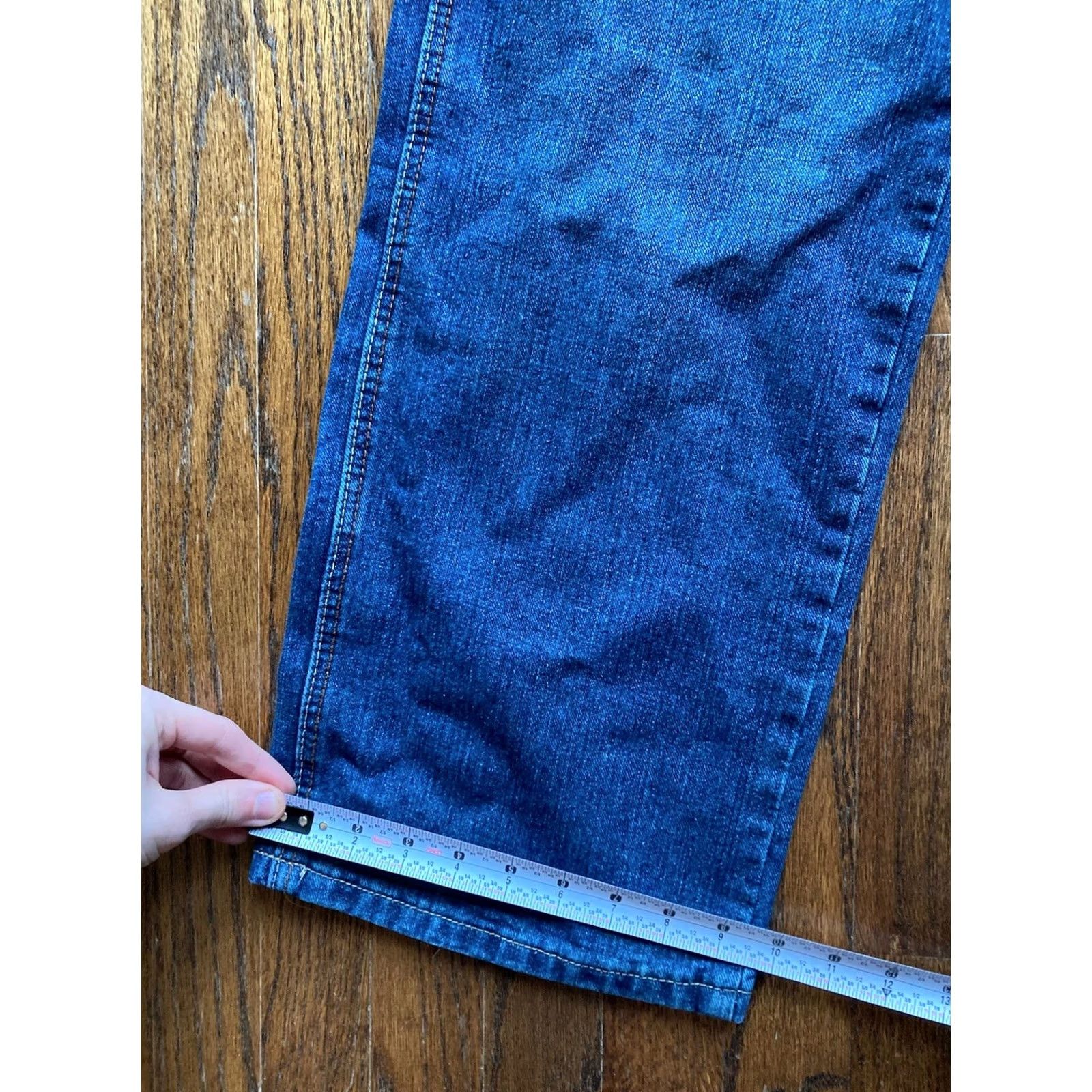 Denime VINTAGE 5ive Jungle Jeans Mens 38x32 Denim Blue Embroidered Hip Hop Wide-Leg Size US 38 / EU 54 - 3 Thumbnail