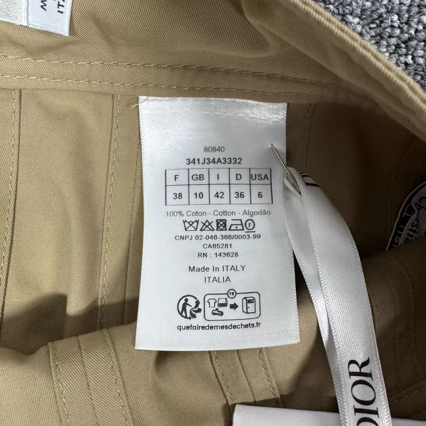 Dior Dior Women's High-Waist Pleated Khaki Skirt 38 Size 27" / US 4 / IT 40 - 6 Thumbnail