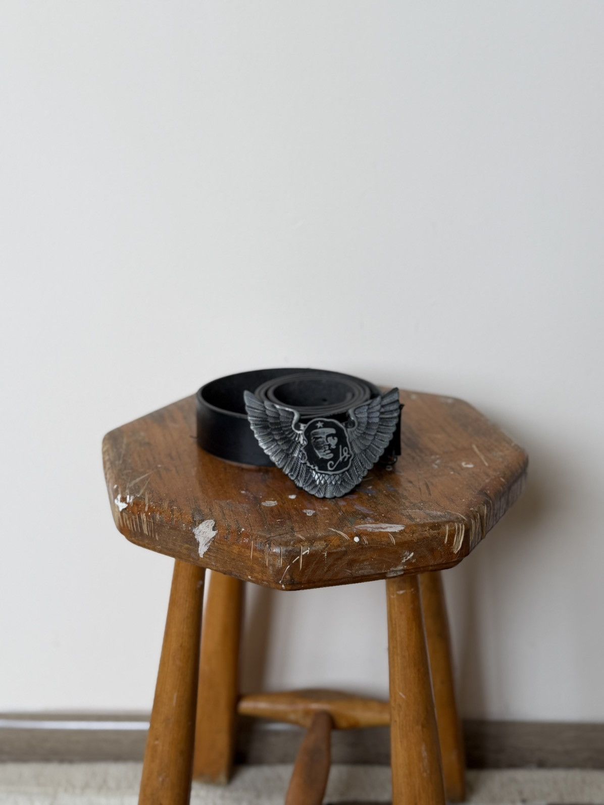 Vintage Vintage 90s Streetwear Metal Logo Opium Leather belt Size ONE SIZE - 1 Thumbnail