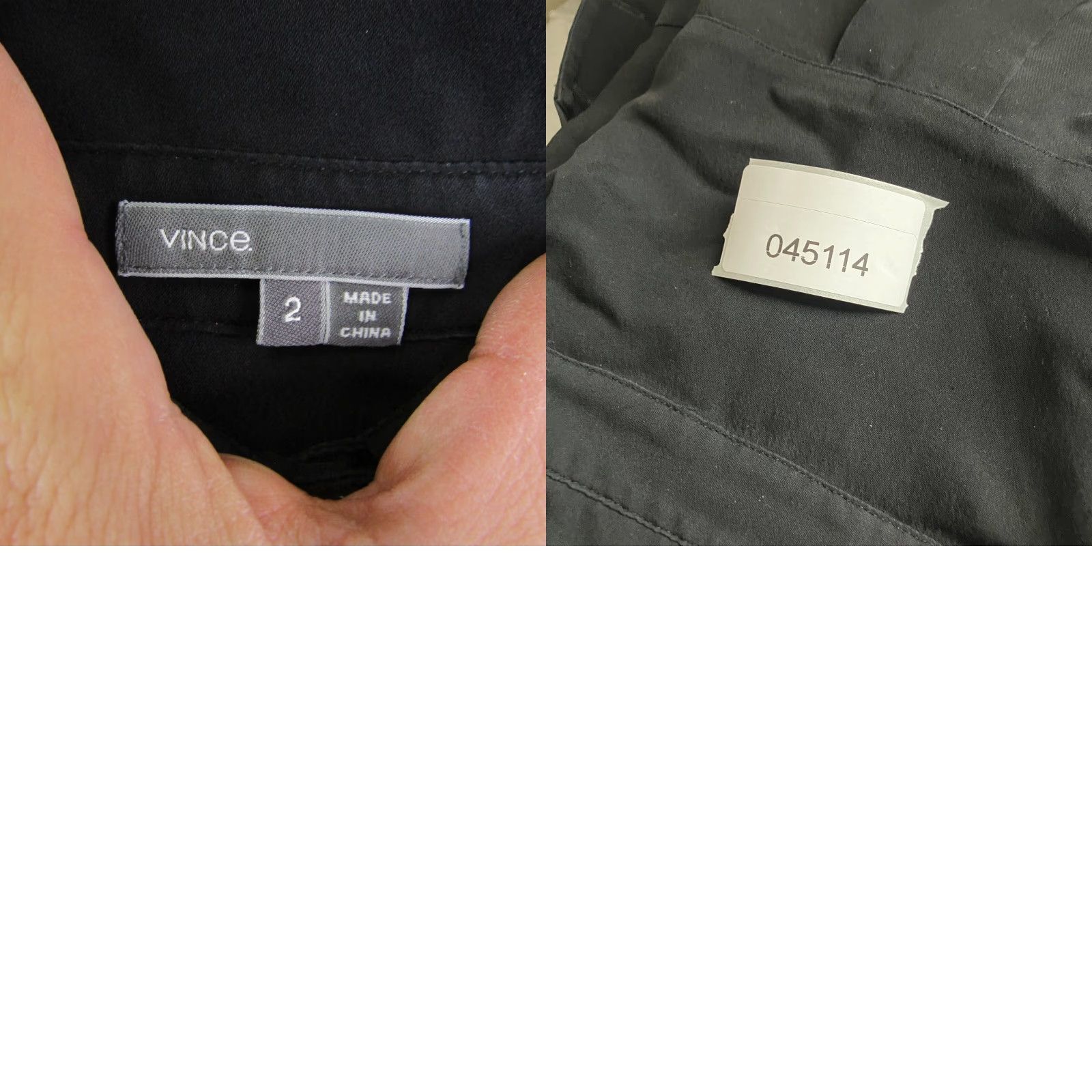 Vince VINTAGE Vince Silk Button-Up Tunic Shirt Womens Size 2 Black Long Sleeve Classic Size XS / US 0-2 / IT 36-38 - 8 Thumbnail