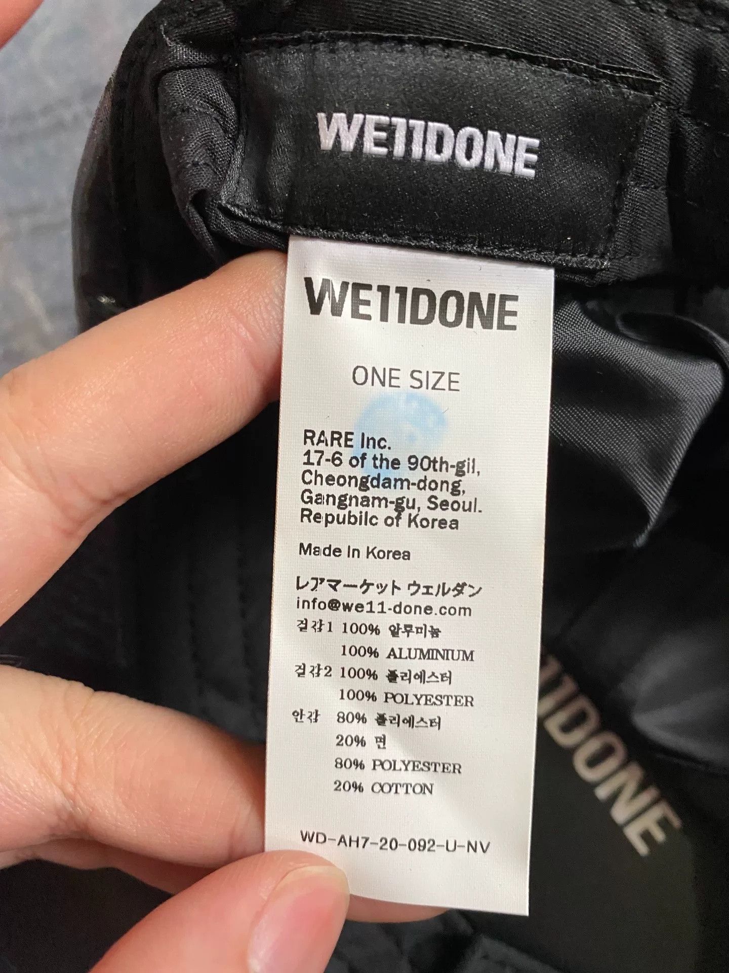 WE11DONE we11done Reflective Laser Baseball Cap OS Size ONE SIZE - 3 Thumbnail