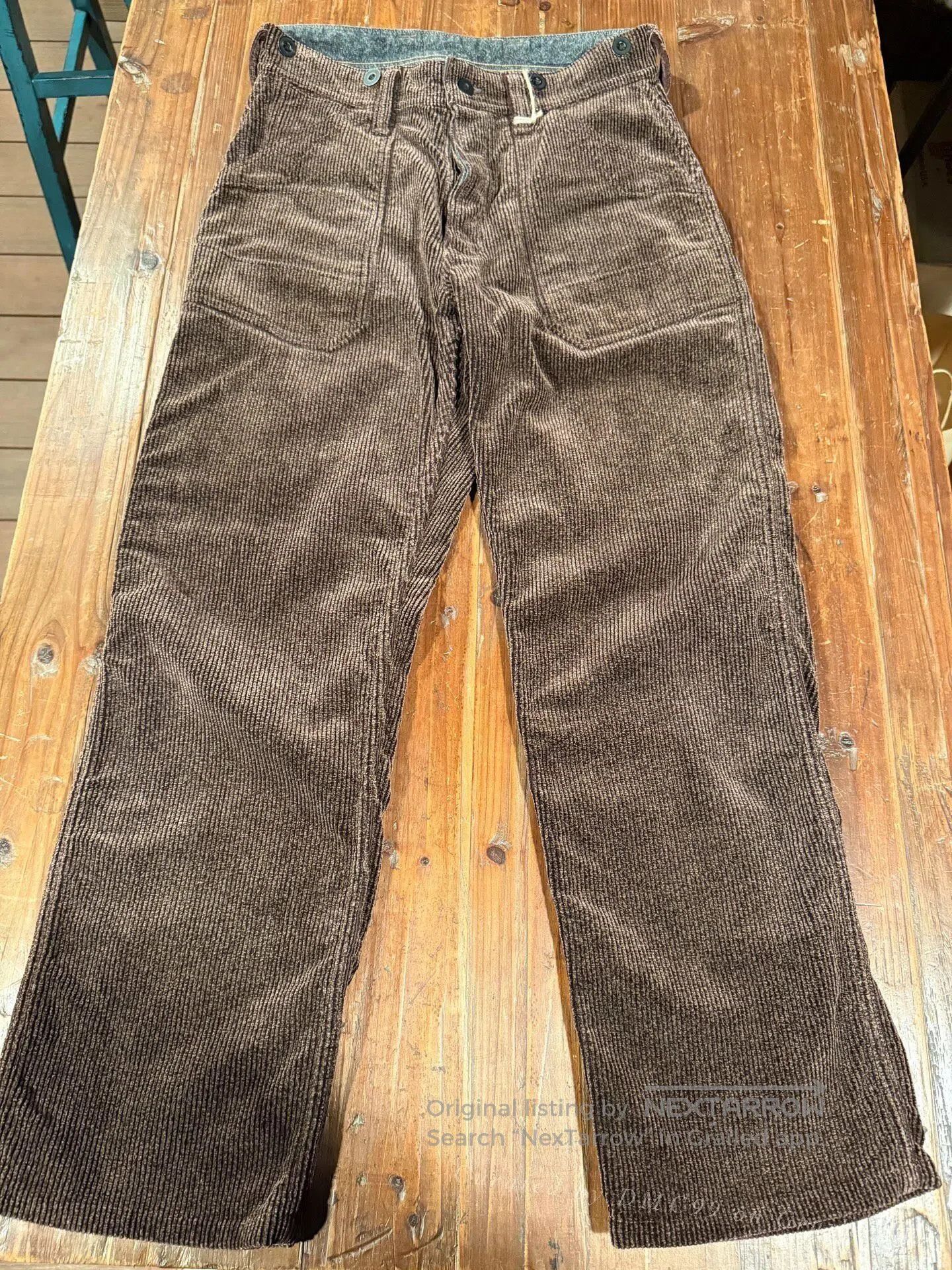 Freewheelers Freewheelers Brown Workwear Pants Size 30. Size US 30 / EU 46 - 1 Thumbnail