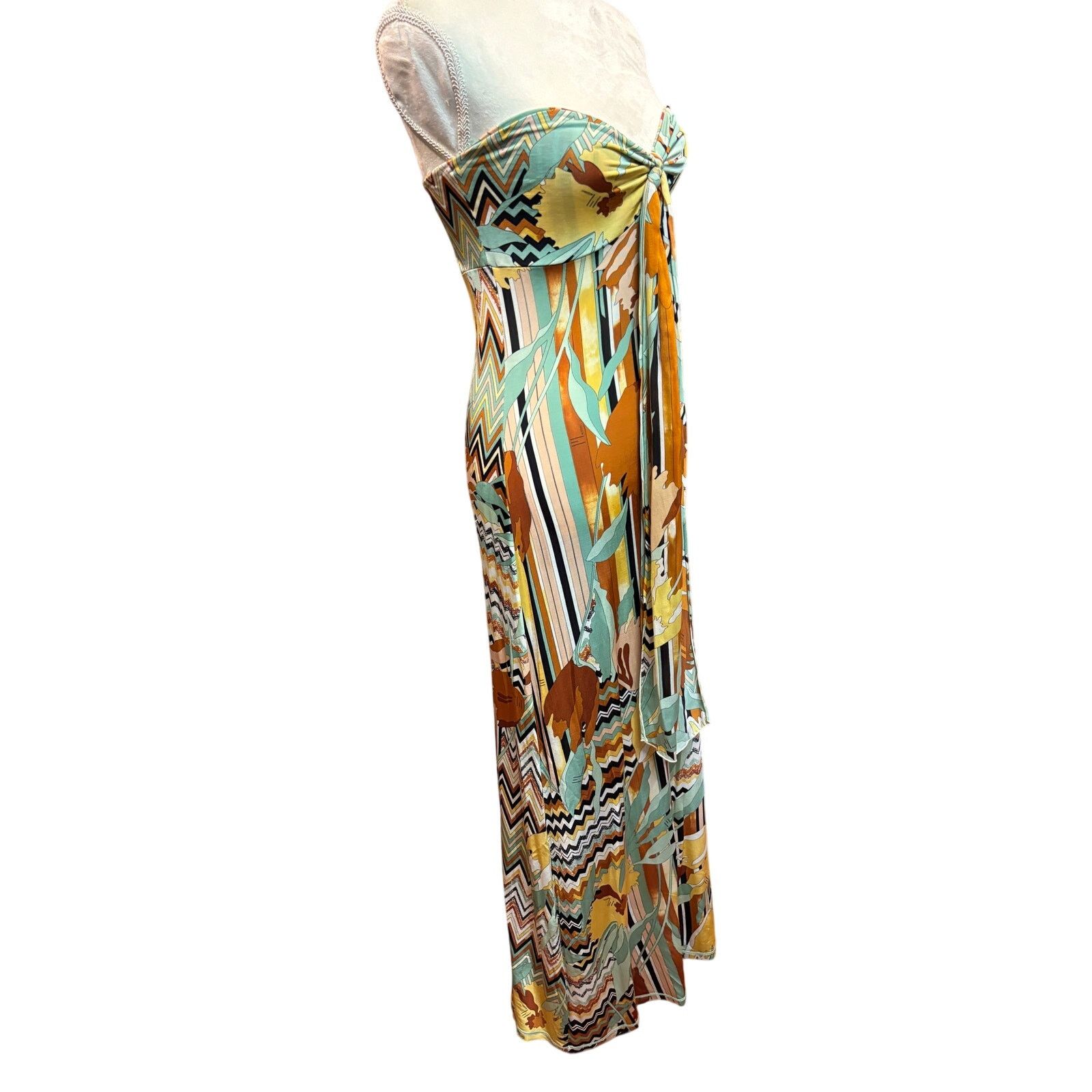 Missoni M Missoni Strapless Halter Maxi Evening Gown Size 6 Size M / US 6-8 / IT 42-44 - 5 Thumbnail