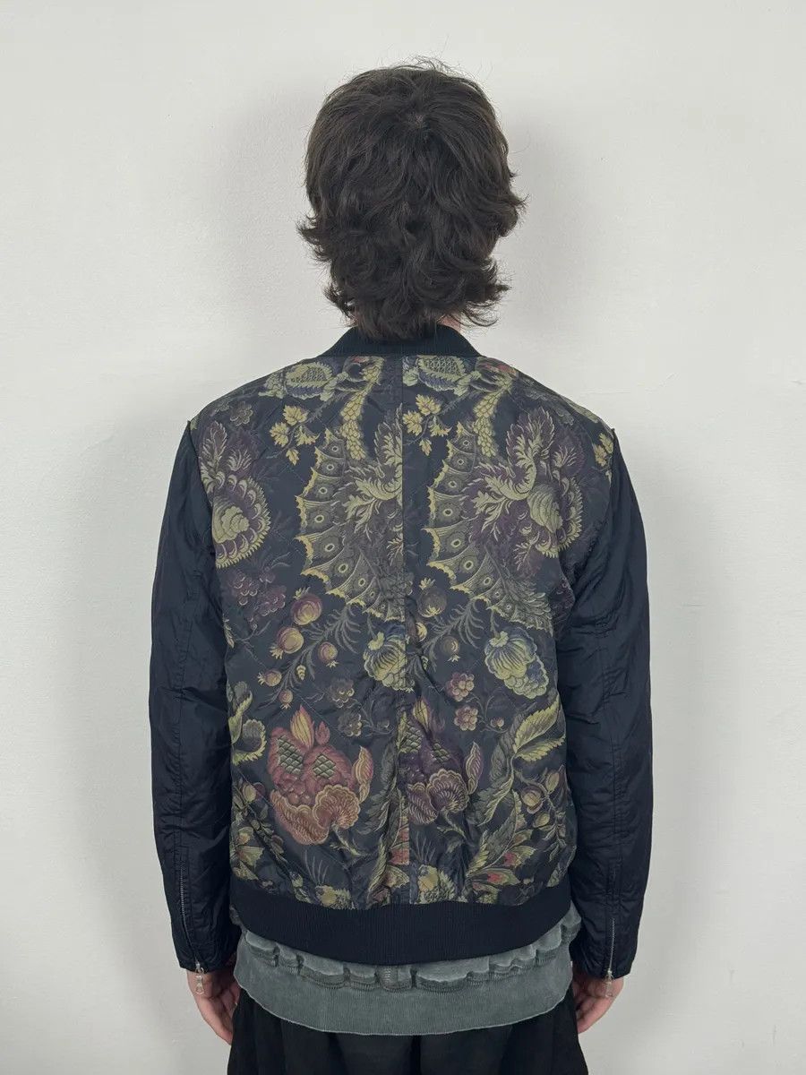 Dries Van Noten SS2014 Dries Van Noten Navy Floral Flowers Buttoned Jacket Size US S / EU 44-46 / 1 - 4 Thumbnail