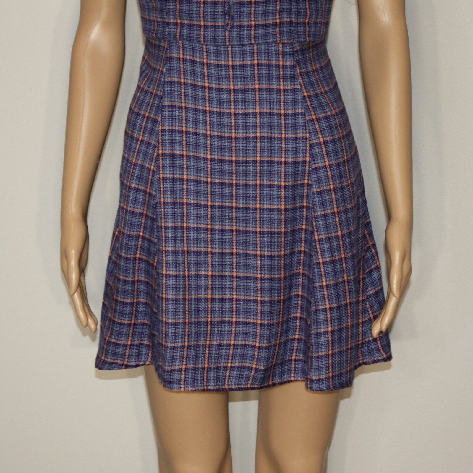 Urban Outfitters BDG Kamaryn Tie Front Plaid Minidress Dress in size XS Size XS / US 0-2 / IT 36-38 - 6 Thumbnail