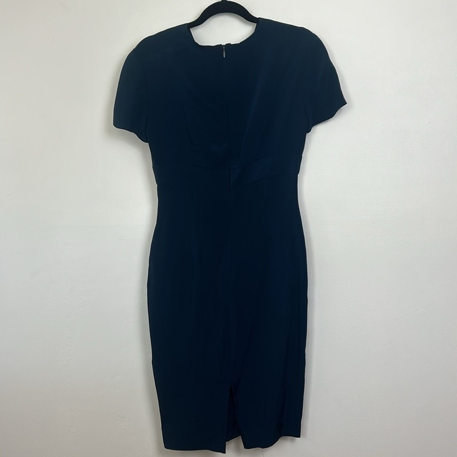 Anthropologie Jennifer Joanou Silk Navy Shift Dress Size M / US 6-8 / IT 42-44 - 2 Thumbnail