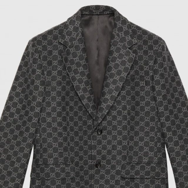 Gucci o1loc1c0126 770366 GG Flannel Jacket in Black Size US S / EU 44-46 / 1 - 3 Thumbnail