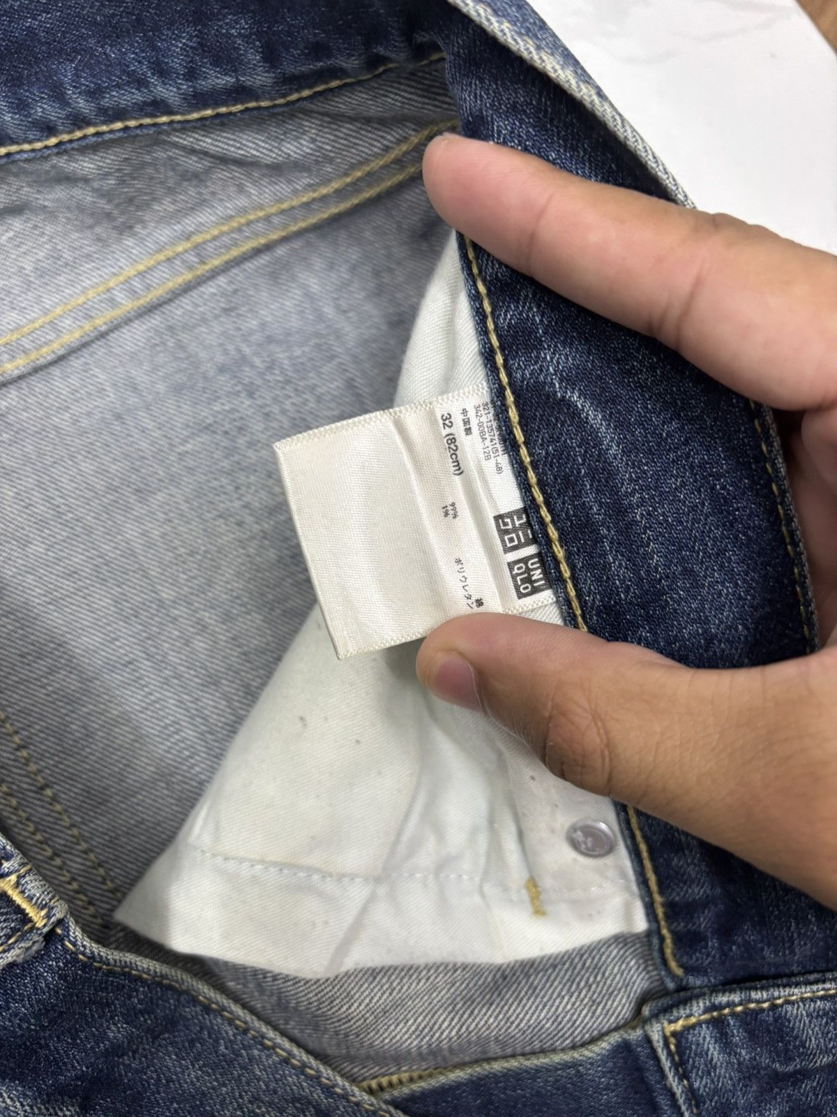 Japanese Brand × Undercover × Uniqlo VINTAGE MUD RUSTY SELVEDGE JEANS UNIQLO UNDERCOVER STYLE Size US 34 / EU 50 - 11 Thumbnail