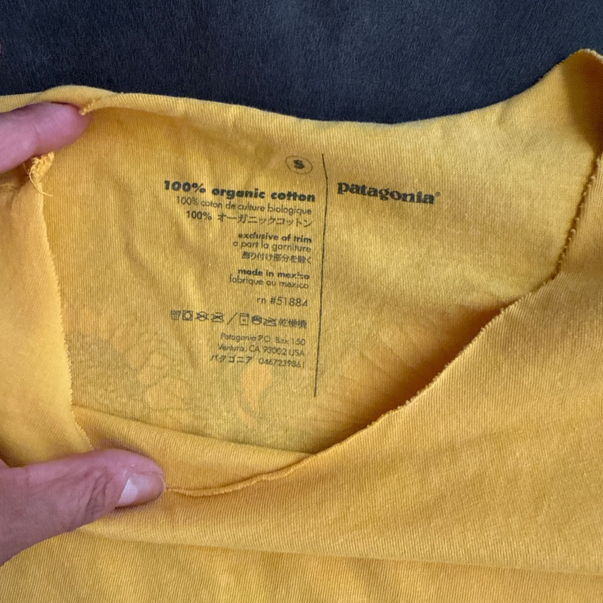 Patagonia Patagonia Yellow Organic Cotton Crop T-Shirt S Size S / US 4 / IT 40 - 4 Thumbnail