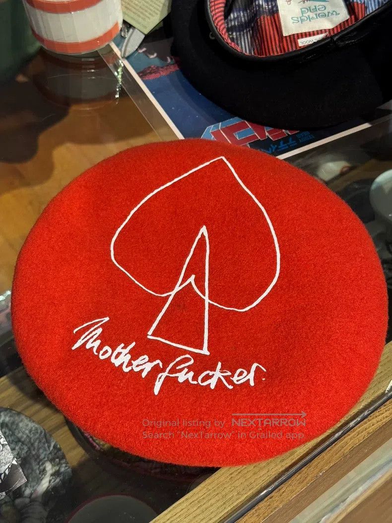 Vivienne Westwood Vivienne Westwood WE Exclusive Red Spade Wool Beret Size ONE SIZE - 1 Thumbnail