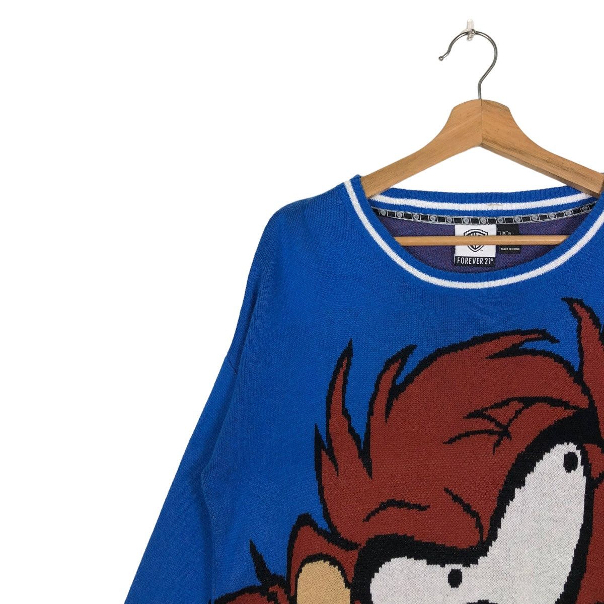 Cartoon Network VINTAGE KNIT SWEATSHIRT WARNER BROS BIG LOGO RARE DESIGN Size US M / EU 48-50 / 2 - 6 Thumbnail