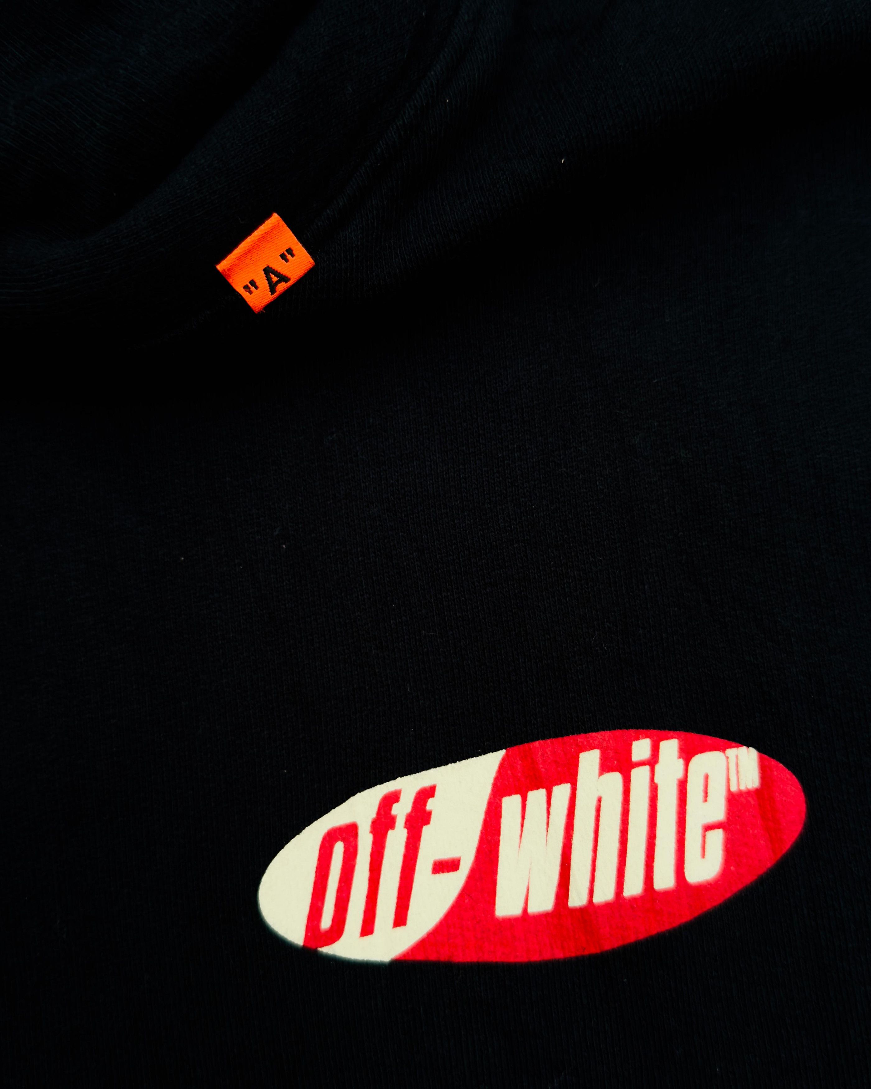 Off-White OFF-WHITE DIAGONAL SPLIT LOGO HOODIE SS19 Size US L / EU 52-54 / 3 - 4 Thumbnail