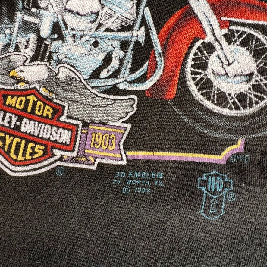Harley Davidson × Vintage Vintage 1988 3D Emblem Good Ol'Days Harley Davidson Tee Size US L / EU 52-54 / 3 - 5 Thumbnail
