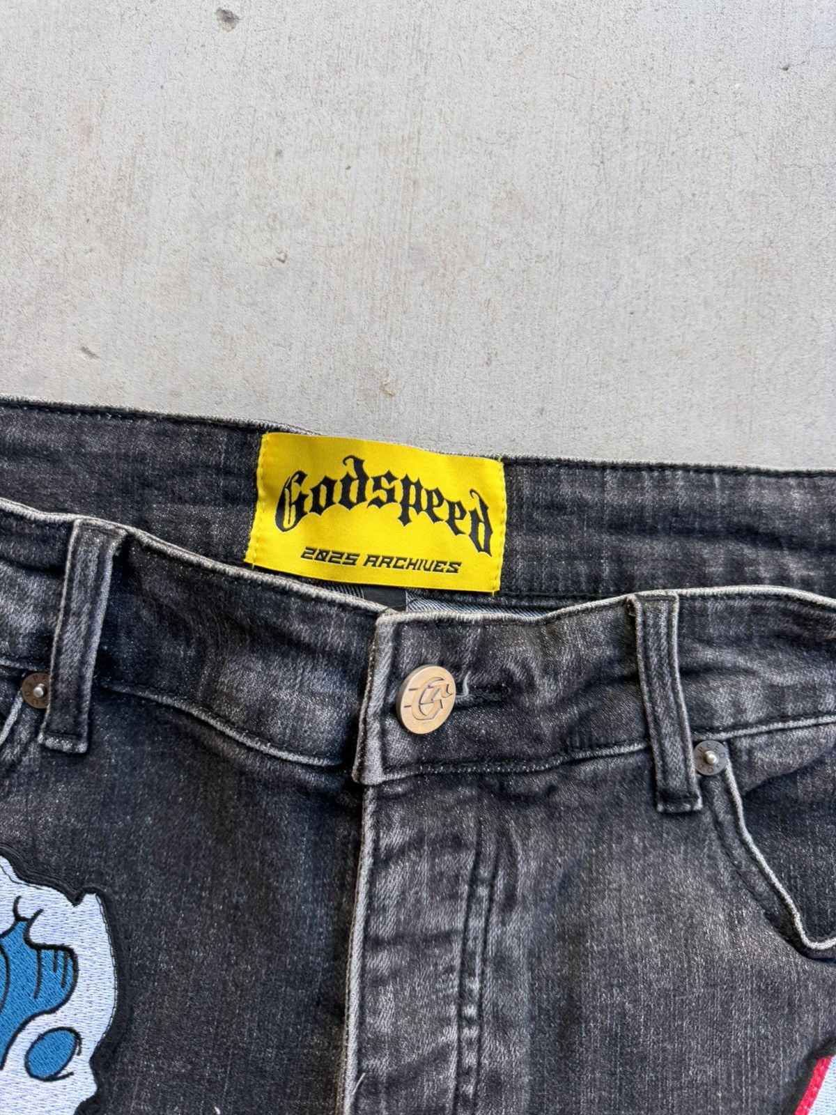 Godspeed Godspeed Patchwork Denim Shorts Black V2 Size 34 Men’s Size US 34 / EU 50 - 5 Thumbnail