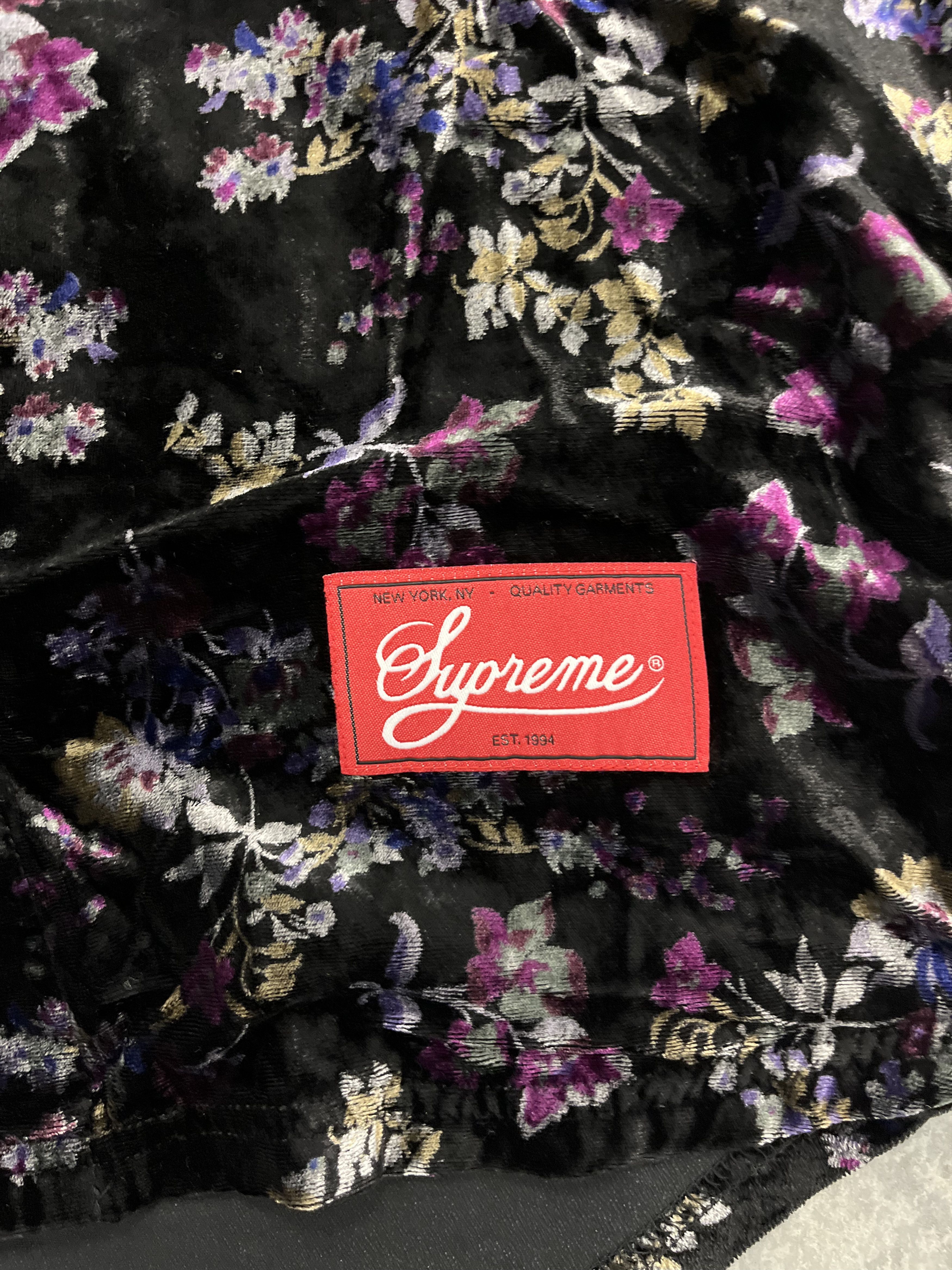 Supreme Supreme Floral Baseball Jersey Velour S Size US S / EU 44-46 / 1 - 3 Thumbnail