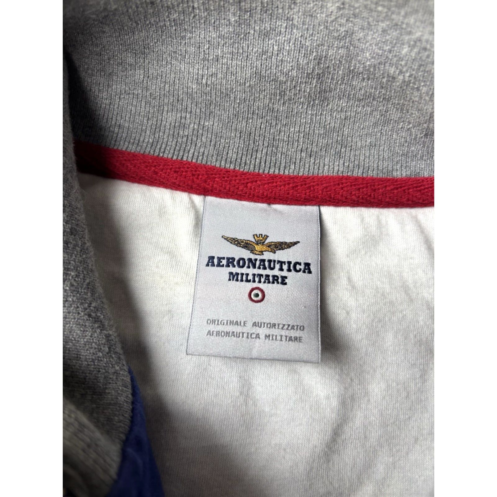Aeronautica Militare AERONAUTICA MILITARE Full Zip Sweater Large Embroidered Logo Men Shirt Pullover Knit Blue Size US L / EU 52-54 / 3 - 2 Thumbnail