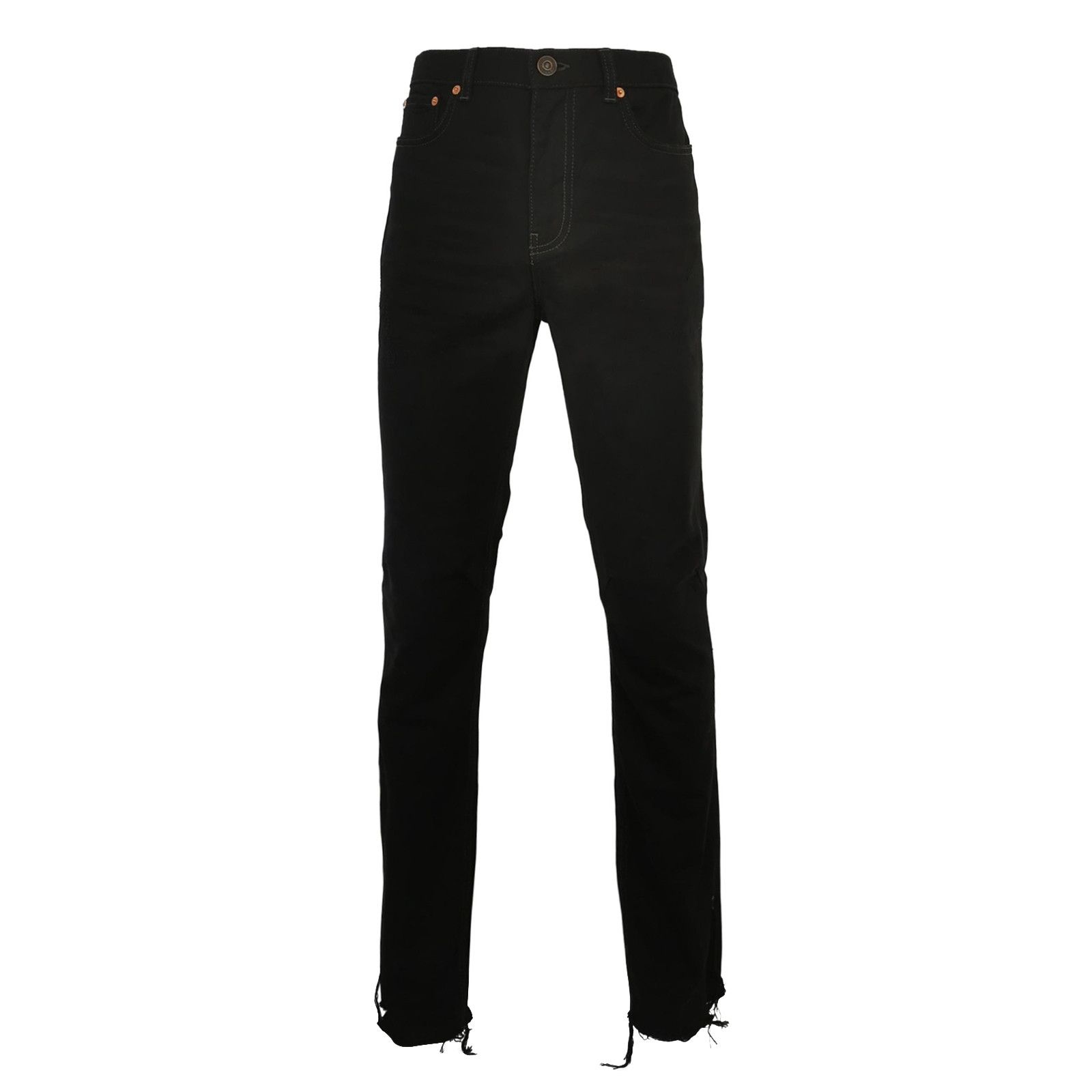 Balenciaga Balenciaga Solid Black Cotton Jeans US 30 Size US 30 / EU 46 - 1 Thumbnail