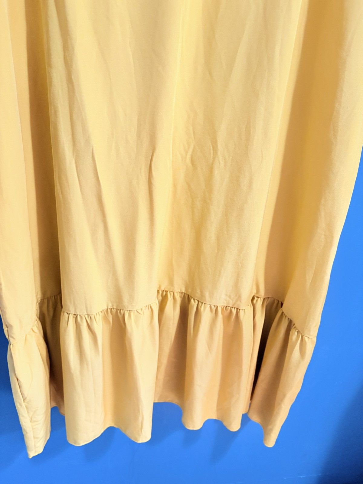 Other Dress In Bright Yellow Mustard Sun Dress Ruffled Hem Light Size 4XL / US 24-26 - 2 Thumbnail
