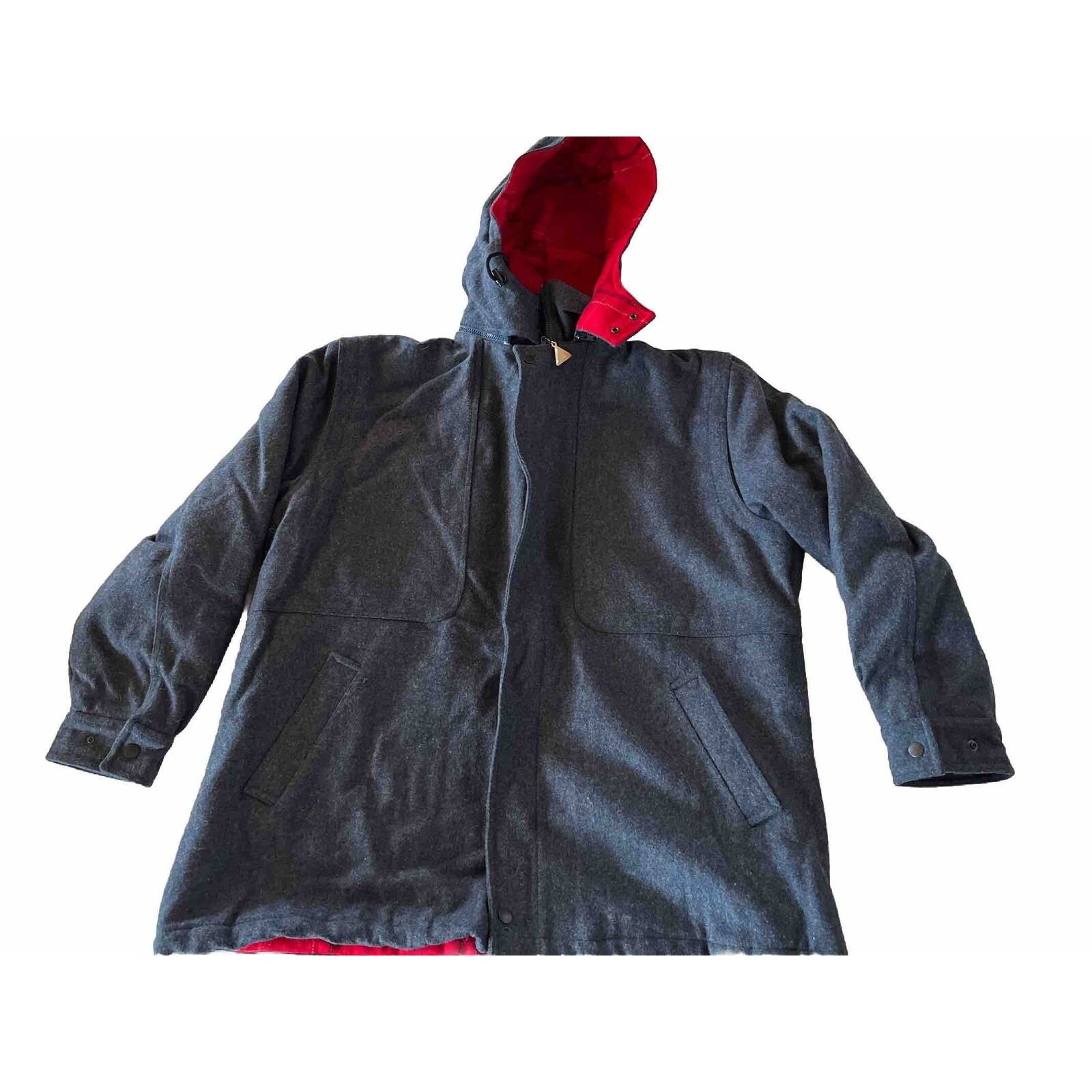Pacific Trail Pacific Trail Vintage Men’s XL Dark Gray LS Wool Blend Coat Size US XL / EU 56 / 4 - 1 Thumbnail