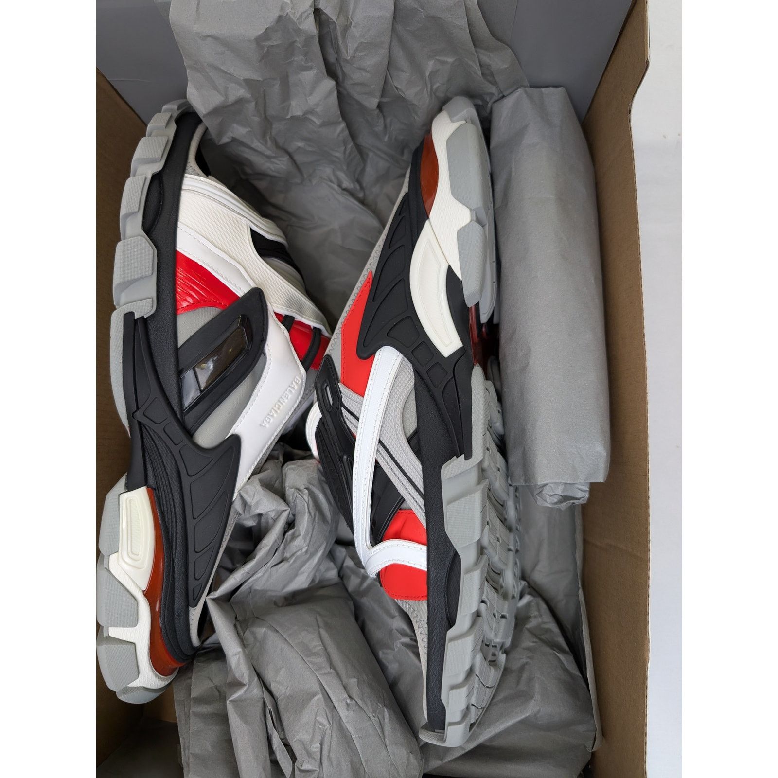 Balenciaga o1rshd1 Trcl Slide Slipper in Black/Grey/Red Size US 13 / EU 46 - 20 Thumbnail