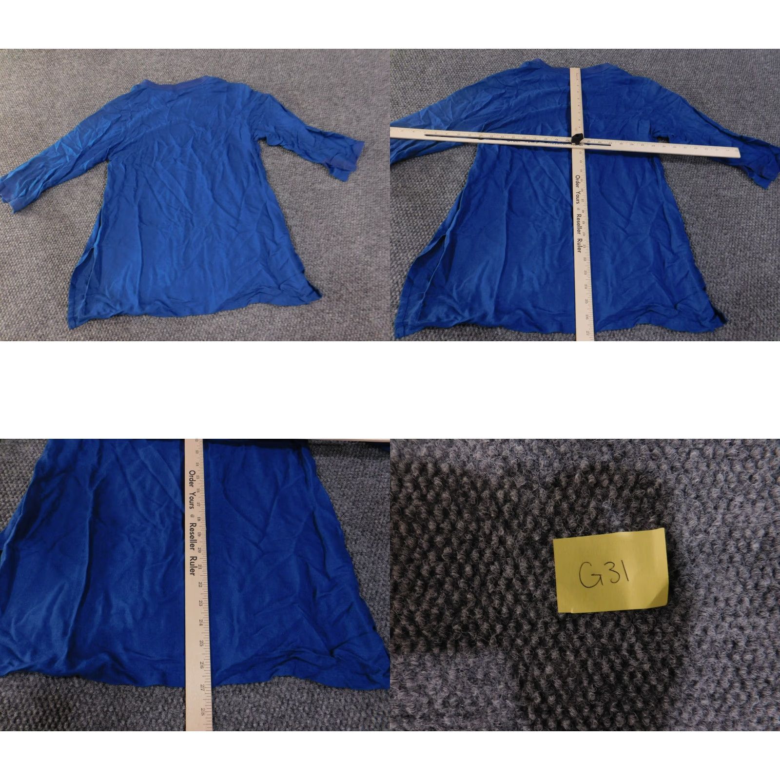 Vintage Fabindia Tunic Blouse Womens L Blue Cotton V-Neck Boho Ethnic Shirt Top Regular Fit Size L / US 10 / IT 46 - 8 Thumbnail