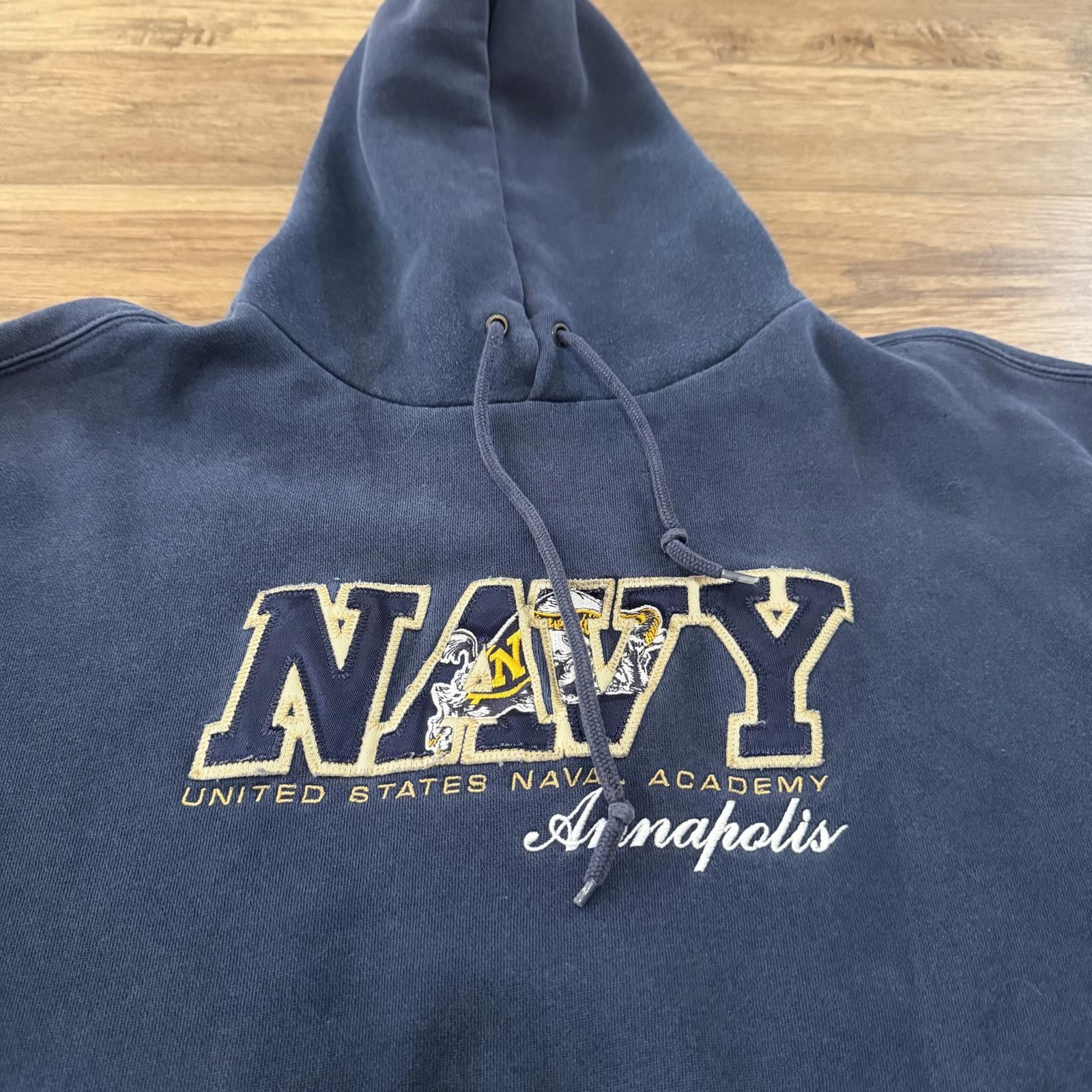 Jansport Vintage 90s Navy Midshipmen Jansport Hoodie Size US L / EU 52-54 / 3 - 2 Thumbnail