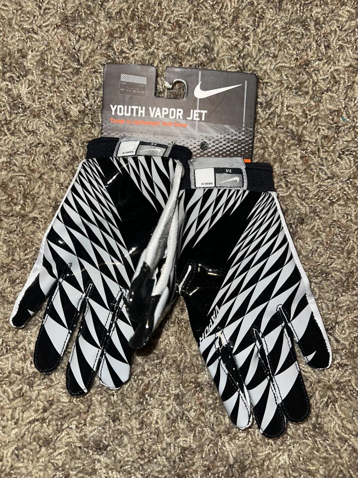 Nike Nike Boys Youth VaporJet Magnigrip Football Receiver Gloves Size ONE SIZE - 7 Thumbnail