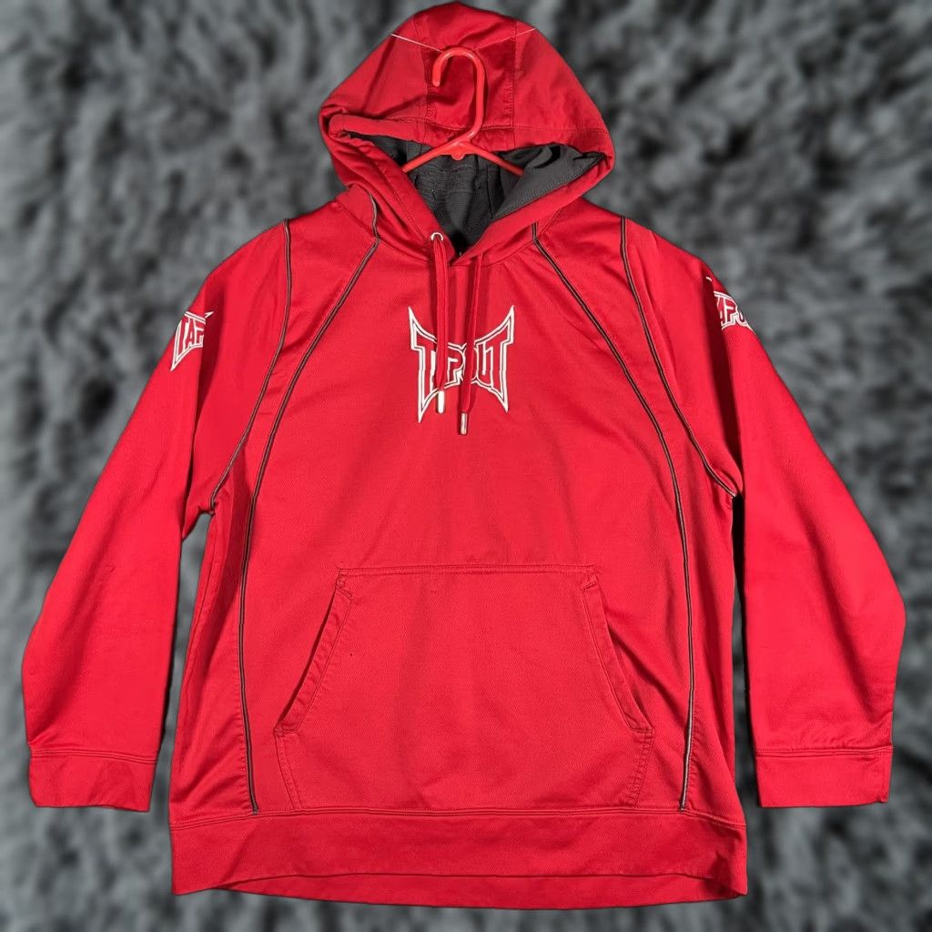 Tapout Tapout Hoodie Mens 2XL Red Performance Pullover MMA Logo Athletic Gym Training Size US XXL / EU 58 / 5 - 1 Thumbnail