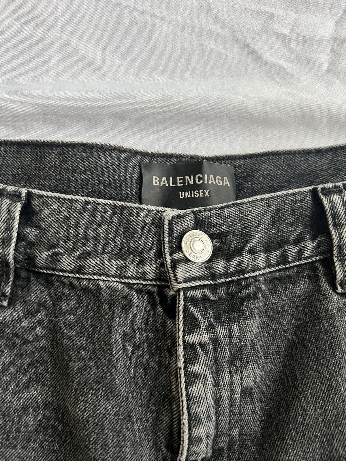 Balenciaga *Sz. M* Balenciaga Lost Tape Flared Denim Grey Size US 34 / EU 50 - 3 Thumbnail