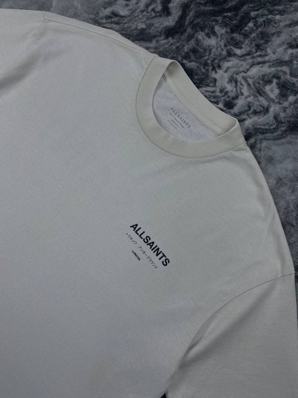 Allsaints AllSaints Underground Big Logo T Shirt Men Size S White Size US S / EU 44-46 / 1 - 5 Thumbnail