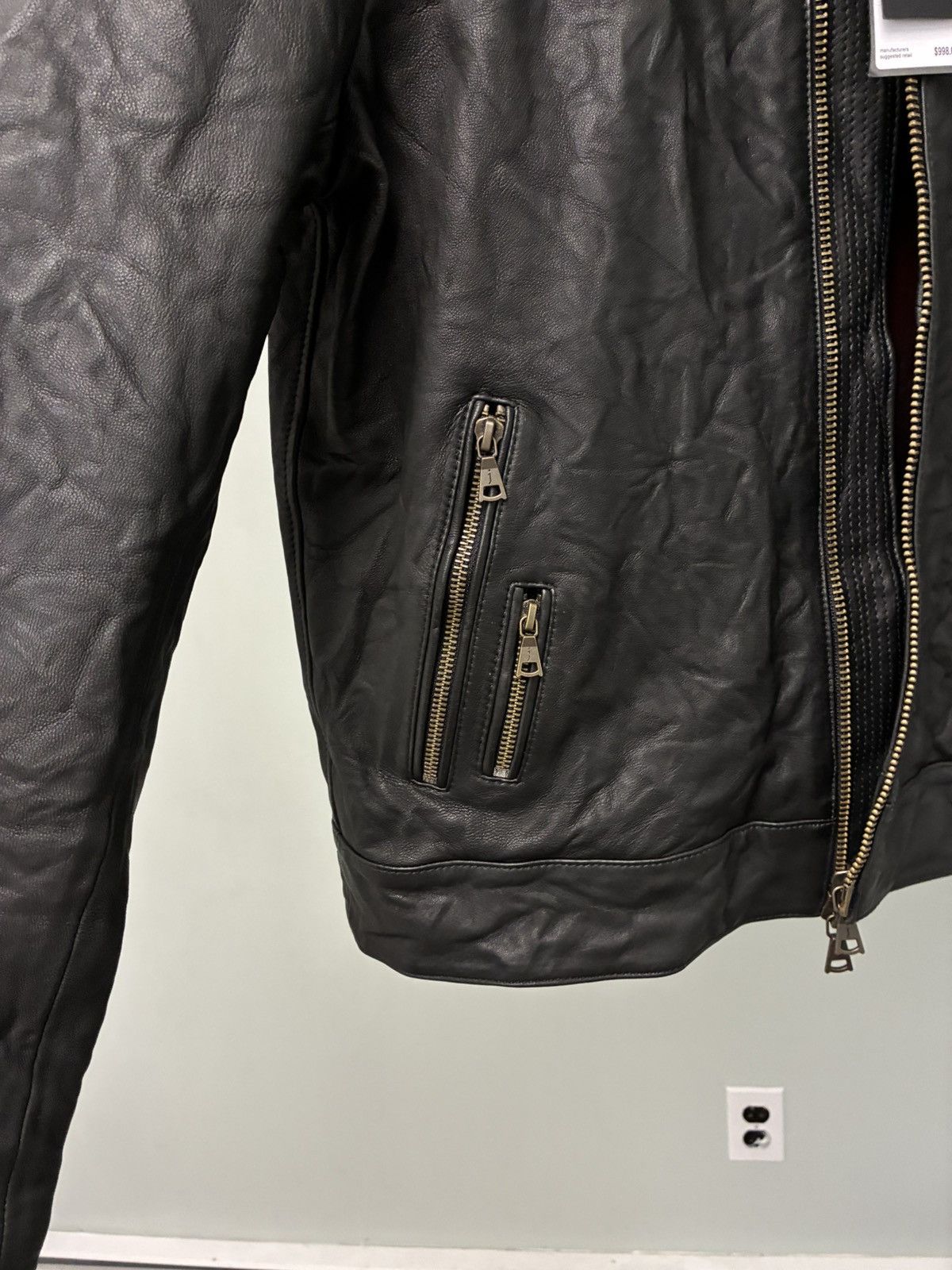John Varvatos Sant Leather Jacket EU 48 USA 38 Size US M / EU 48-50 / 2 - 9 Thumbnail