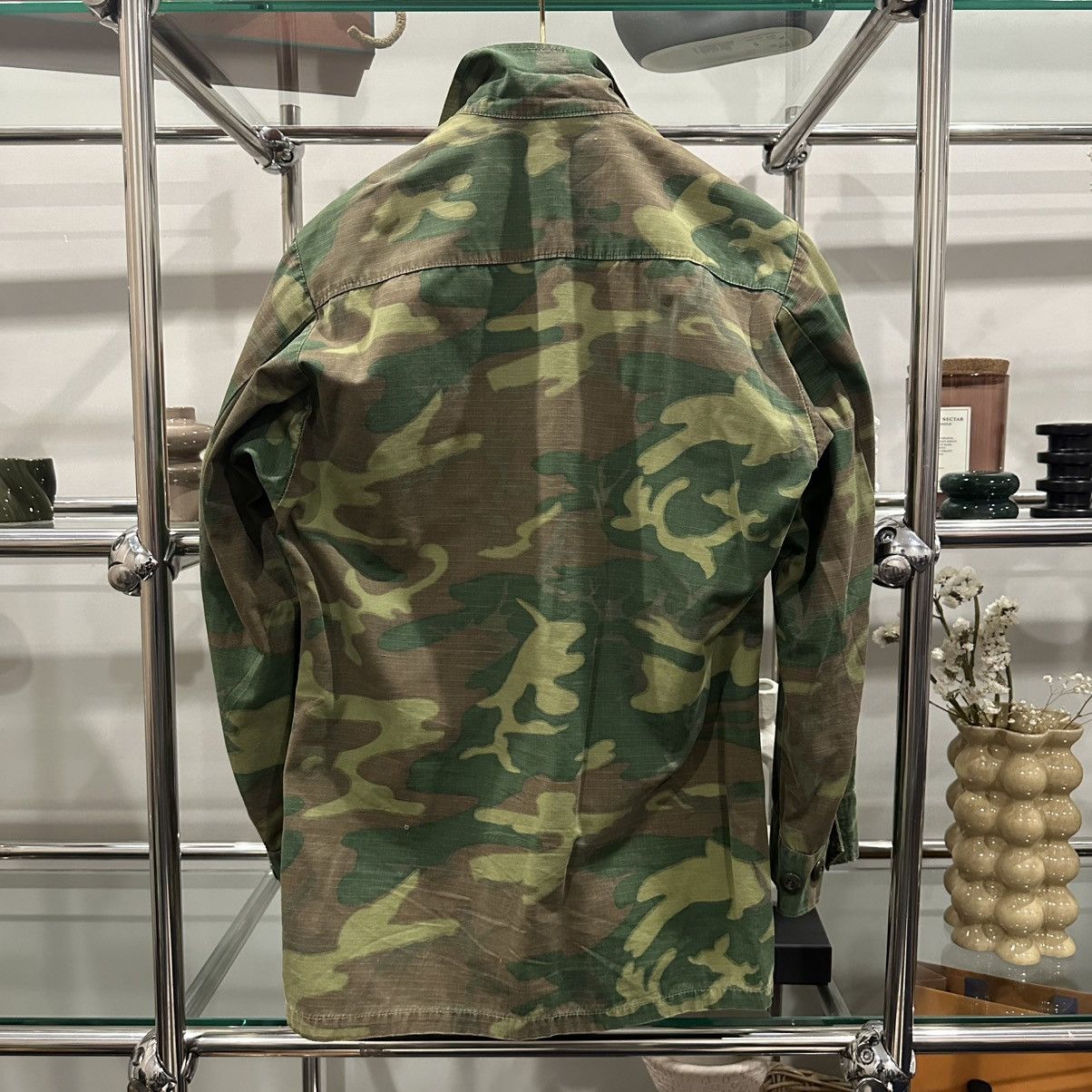 Vintage ORIGINAL 60s US MILITARY JUNGLE JACKET CAMOUFLAGE ERDL Size US M / EU 48-50 / 2 - 5 Thumbnail