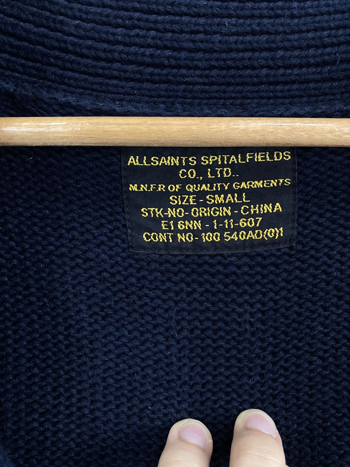 Allsaints Allsaints Spitalfields Cardigan kapital Style Retro Rare Y2K Size US S / EU 44-46 / 1 - 5 Thumbnail