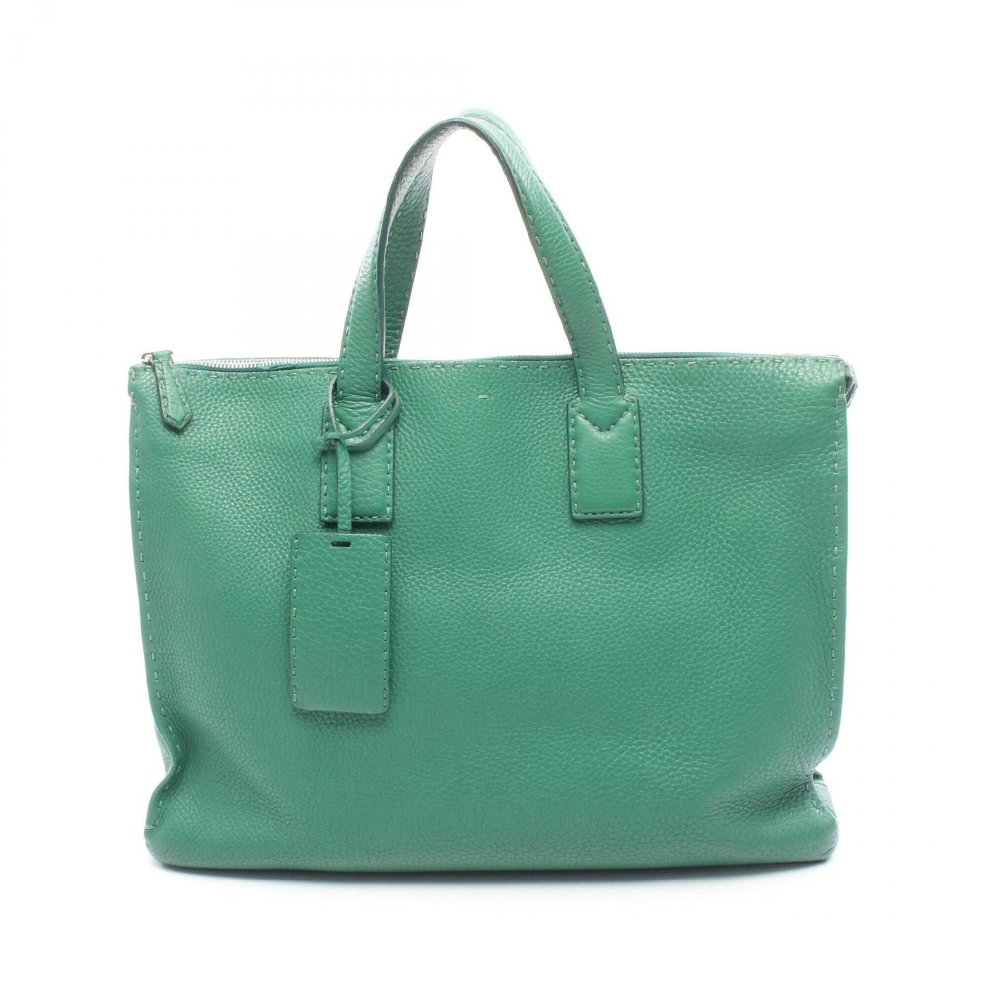 Fendi Fendi Selleria Business Bag Handbag Leather Men's Green 7VA375 Size ONE SIZE - 1 Thumbnail