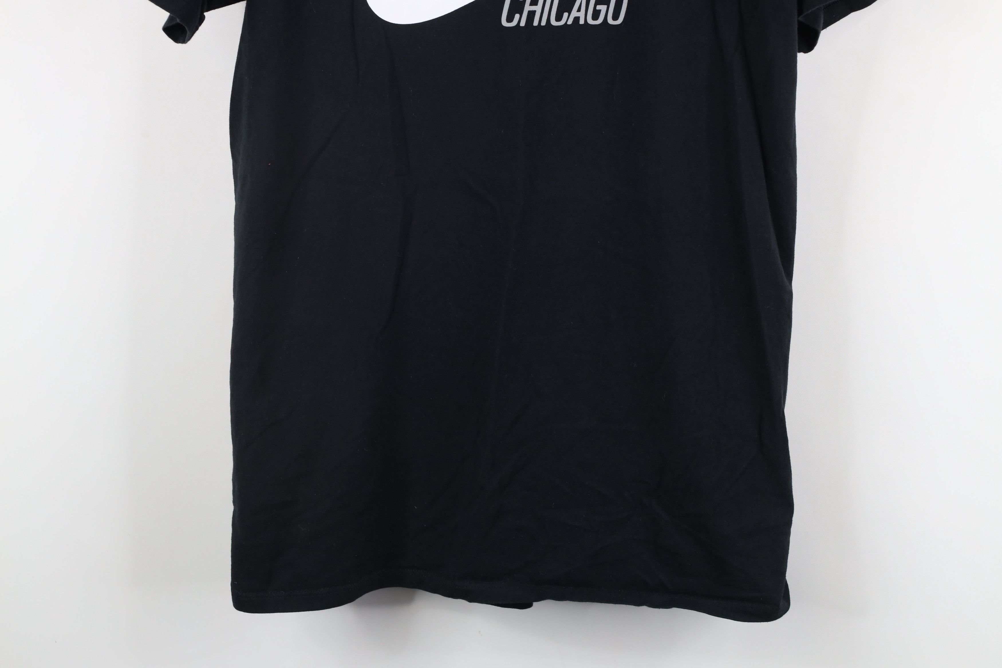 Nike × Vintage Nike Spell Out Big Swoosh Chicago Short Sleeve T-Shirt Size US M / EU 48-50 / 2 - 3 Thumbnail