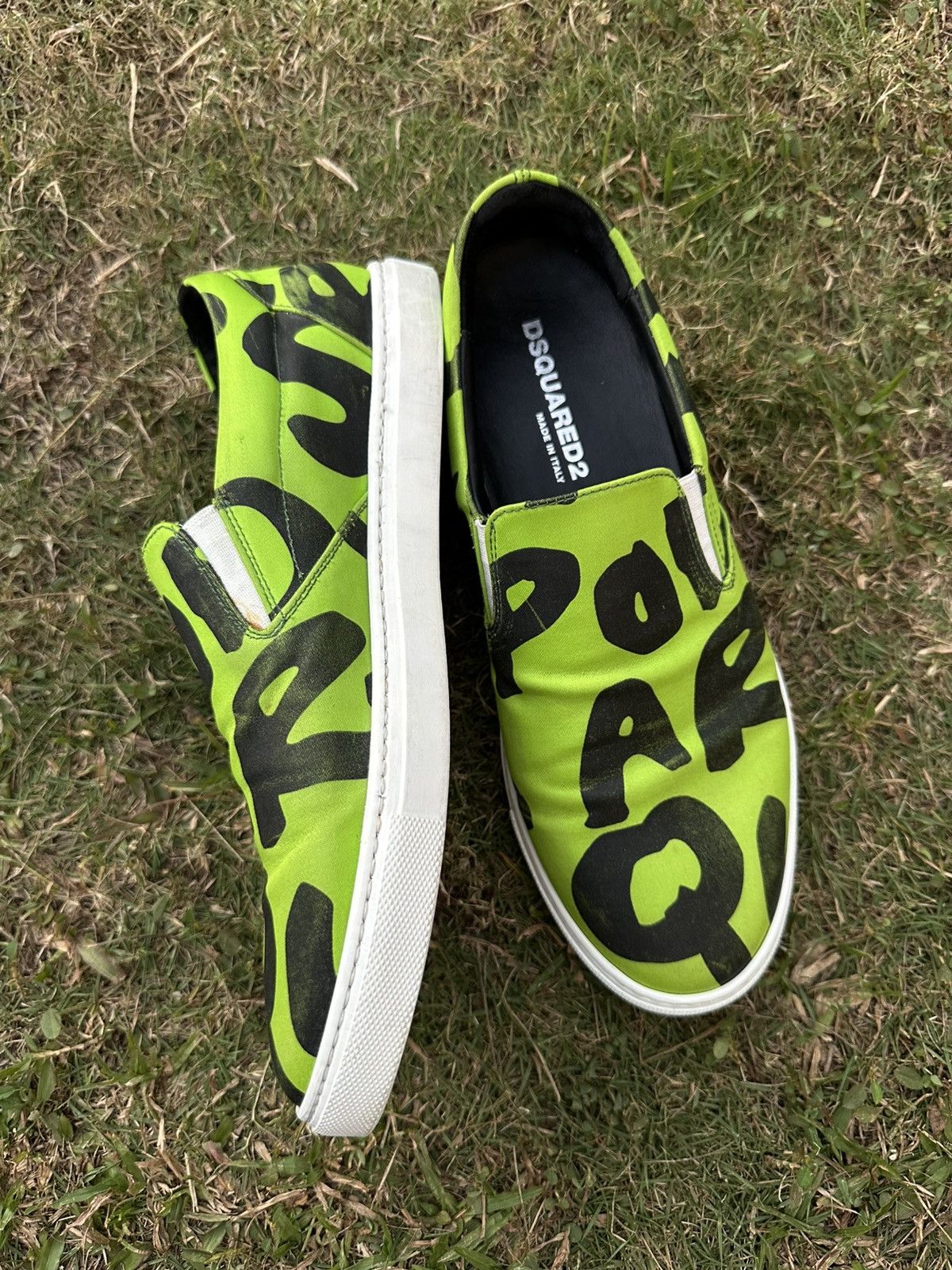 Dsquared2 Dsquared2 Made in Italy Green Neon Slip-on Size US 8 / EU 41 - 6 Thumbnail